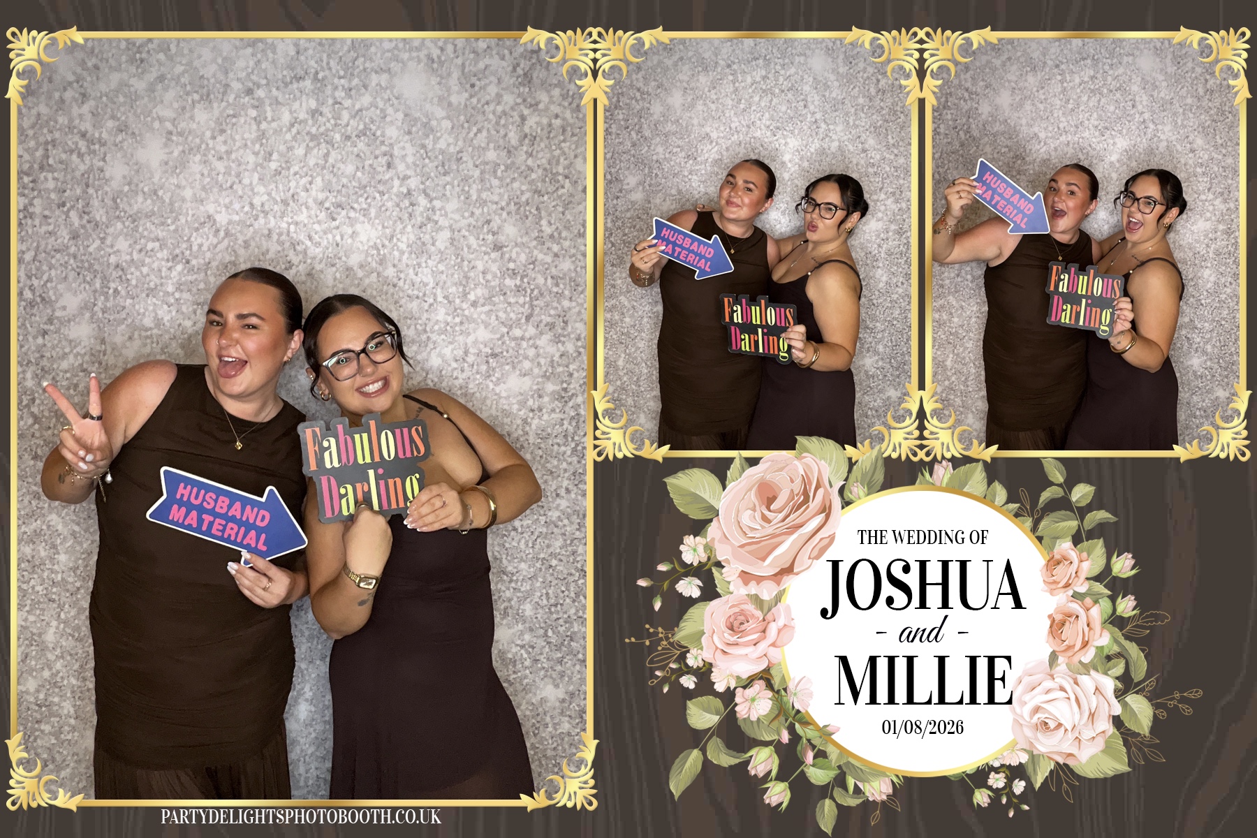 Josh and Millie's Wedding Reception | View more photos from the event at gallery.partydelightsphotobooth.co.uk/u/PartyDelightsPhotoBooth/Josh-and-Millies-Wedding-Reception