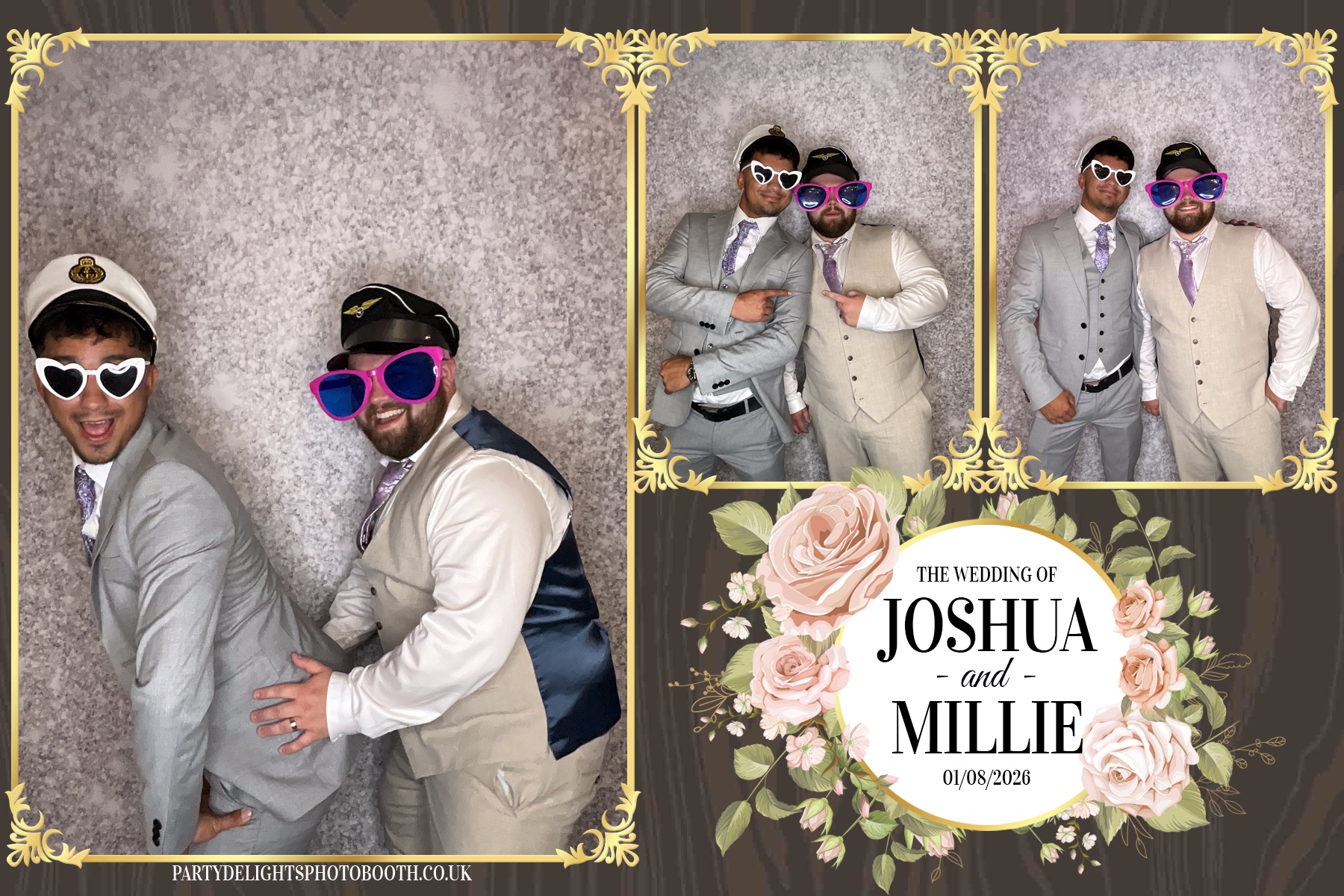 Josh and Millie's Wedding Reception | View more photos from the event at gallery.partydelightsphotobooth.co.uk/u/PartyDelightsPhotoBooth/Josh-and-Millies-Wedding-Reception