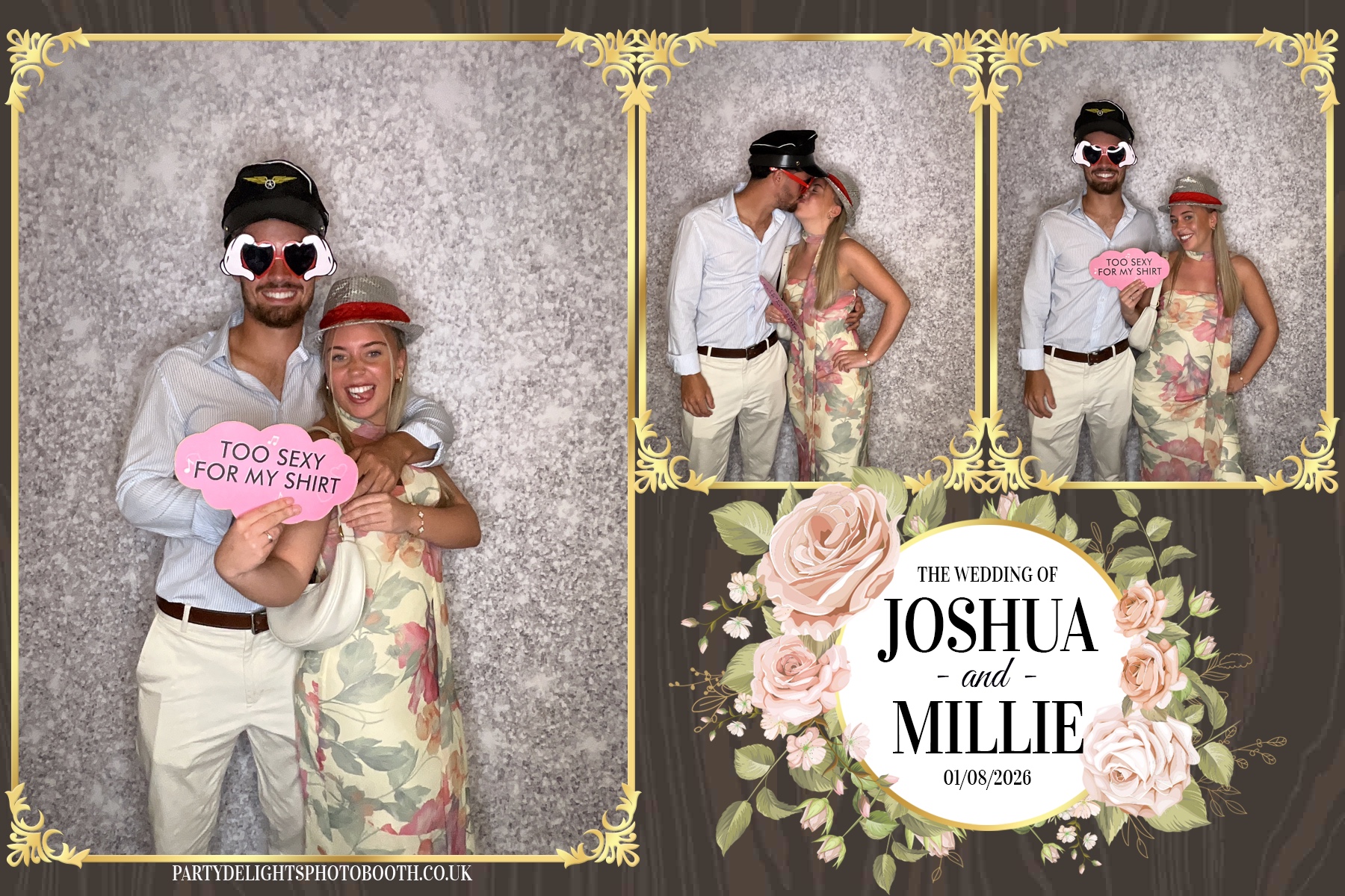 Josh and Millie's Wedding Reception | View more photos from the event at gallery.partydelightsphotobooth.co.uk/u/PartyDelightsPhotoBooth/Josh-and-Millies-Wedding-Reception
