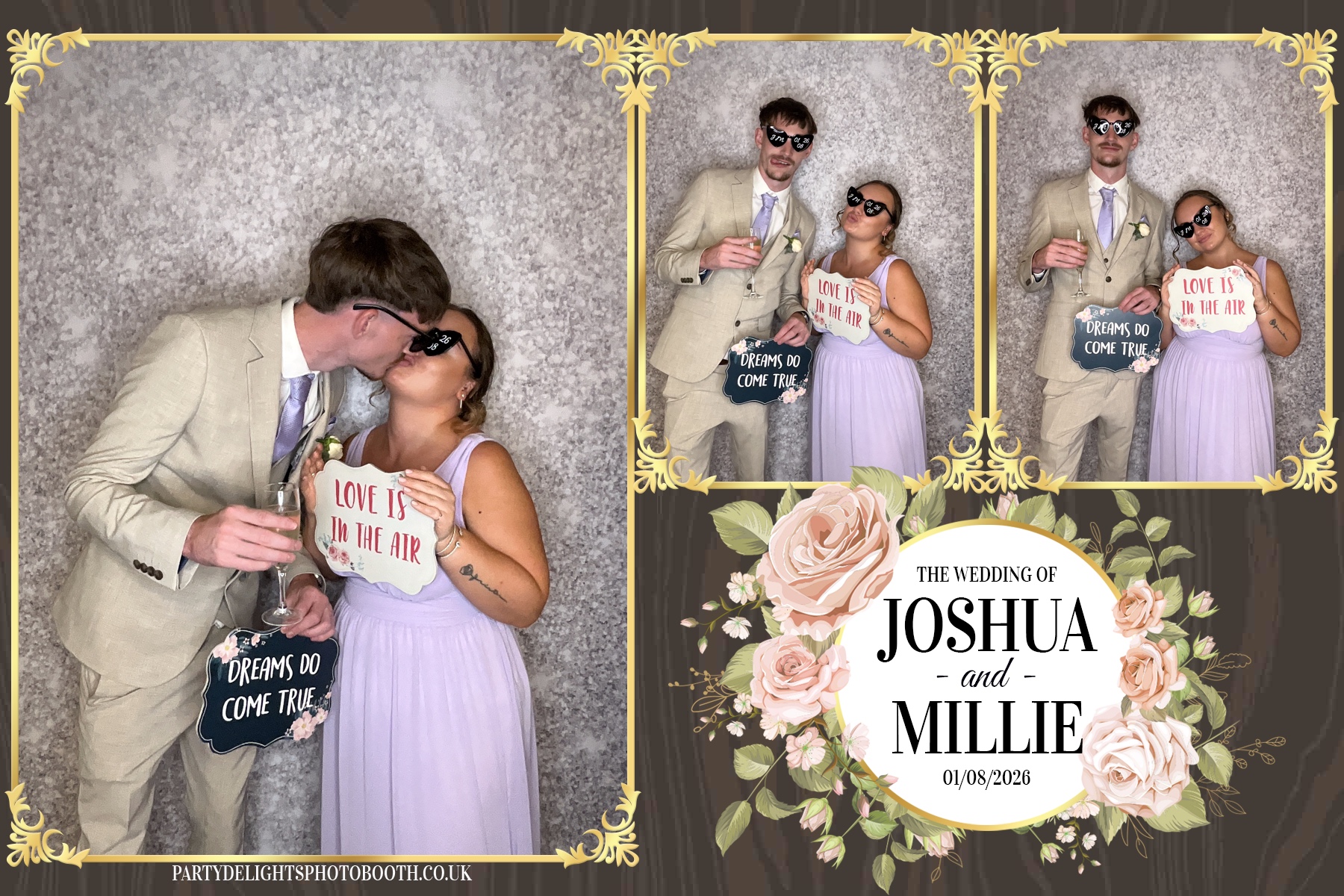 Josh and Millie's Wedding Reception | View more photos from the event at gallery.partydelightsphotobooth.co.uk/u/PartyDelightsPhotoBooth/Josh-and-Millies-Wedding-Reception