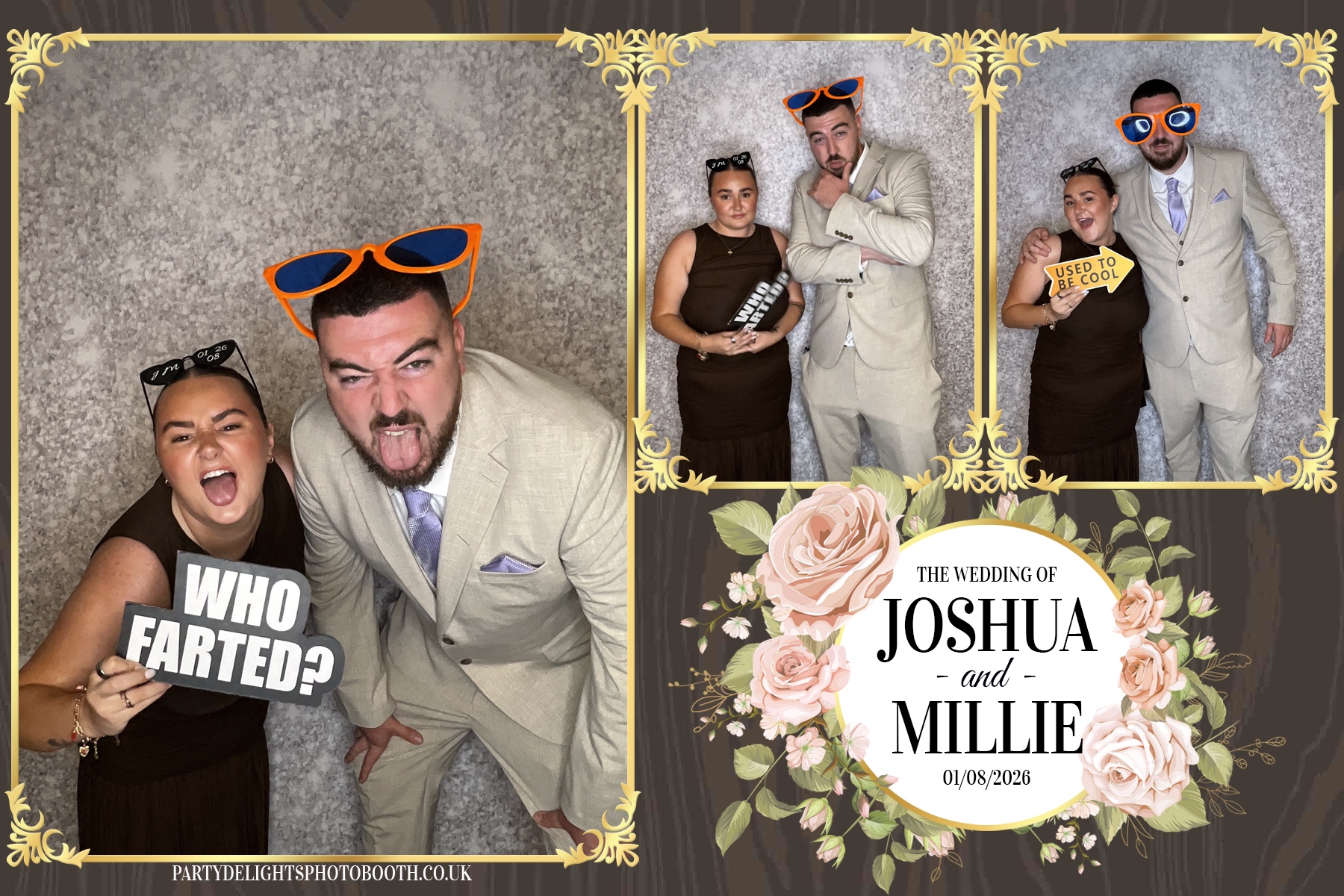 Josh and Millie's Wedding Reception | View more photos from the event at gallery.partydelightsphotobooth.co.uk/u/PartyDelightsPhotoBooth/Josh-and-Millies-Wedding-Reception
