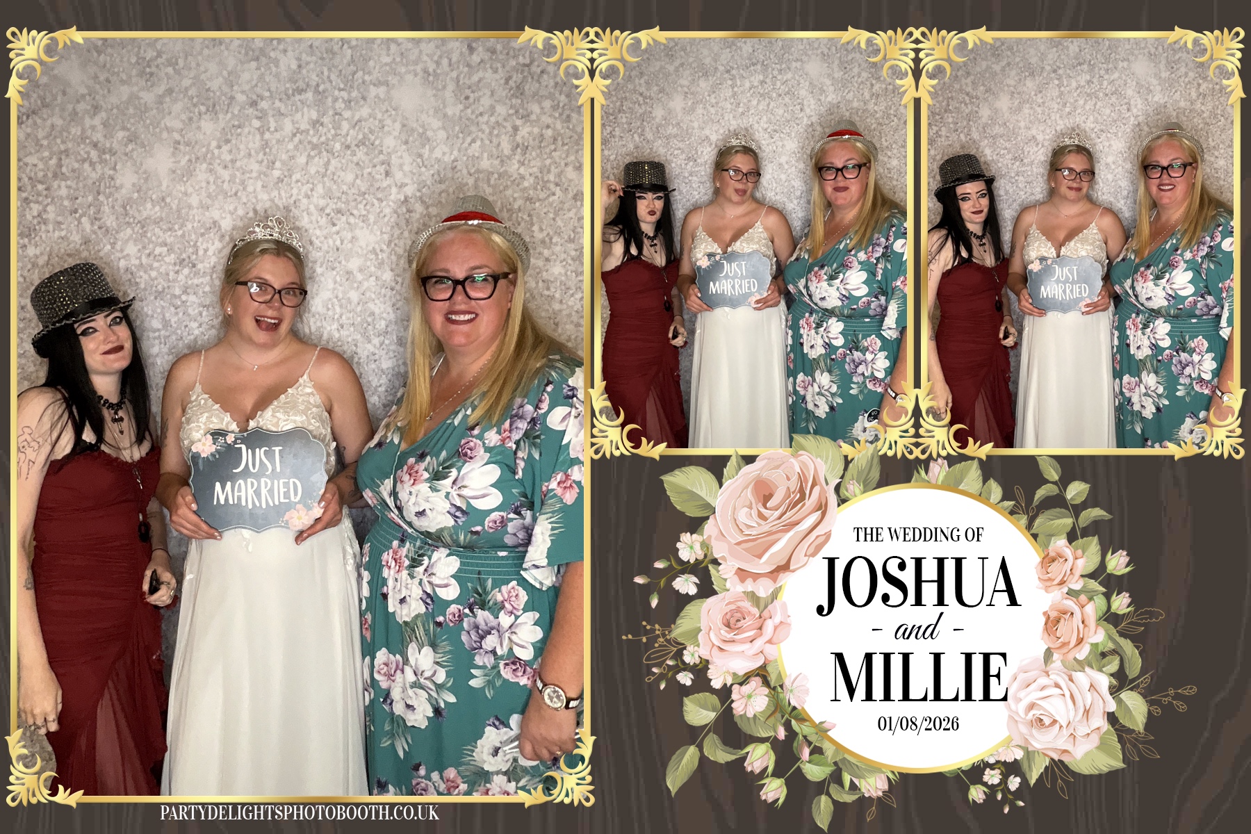 Josh and Millie's Wedding Reception | View more photos from the event at gallery.partydelightsphotobooth.co.uk/u/PartyDelightsPhotoBooth/Josh-and-Millies-Wedding-Reception