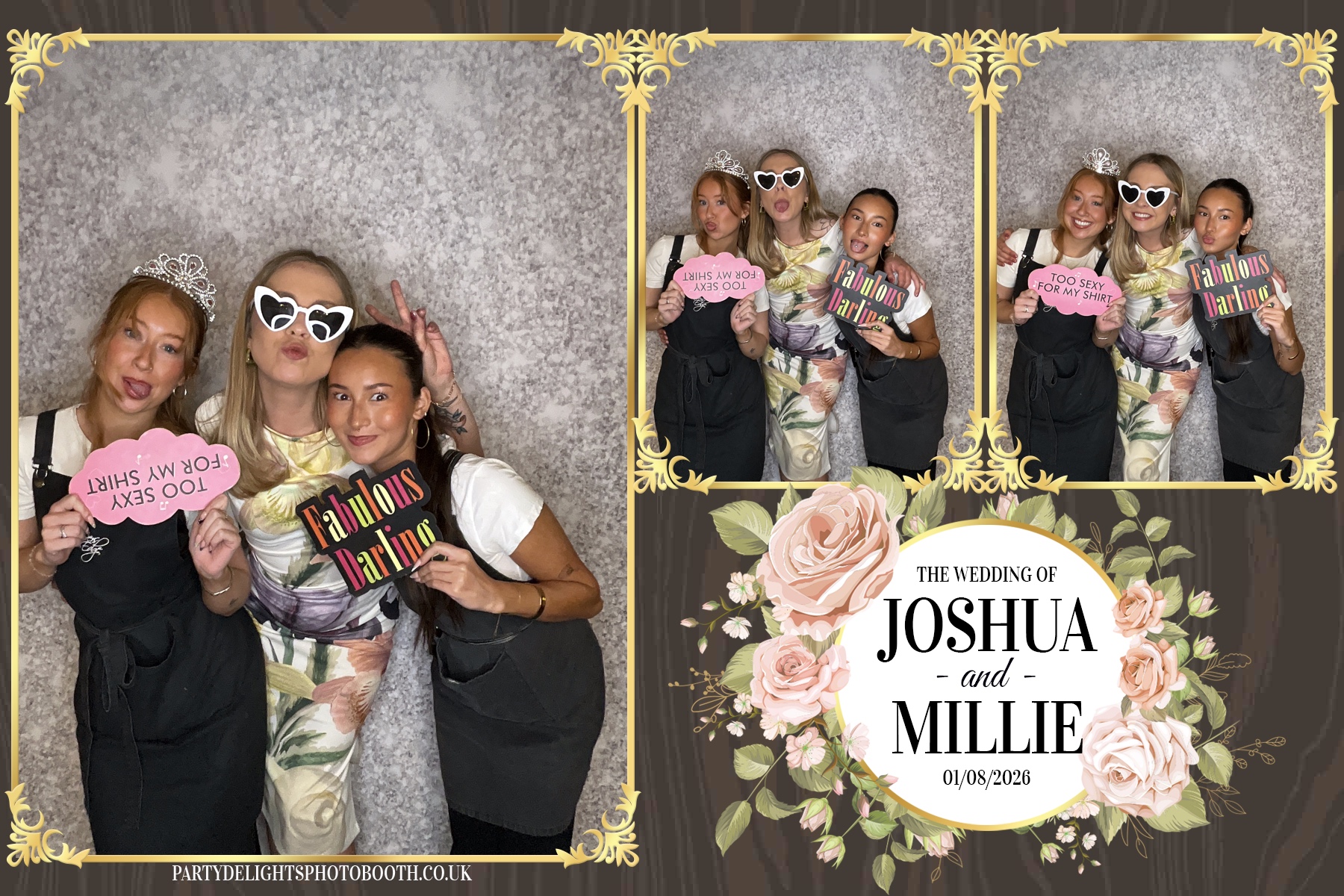 Josh and Millie's Wedding Reception | View more photos from the event at gallery.partydelightsphotobooth.co.uk/u/PartyDelightsPhotoBooth/Josh-and-Millies-Wedding-Reception