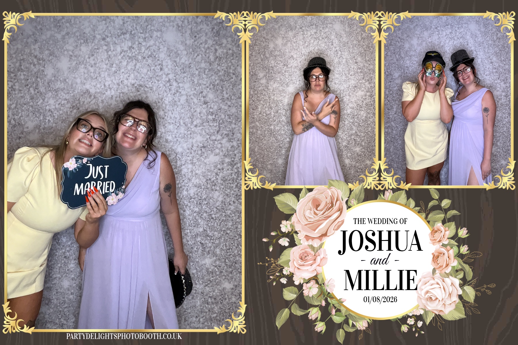 Josh and Millie's Wedding Reception | View more photos from the event at gallery.partydelightsphotobooth.co.uk/u/PartyDelightsPhotoBooth/Josh-and-Millies-Wedding-Reception