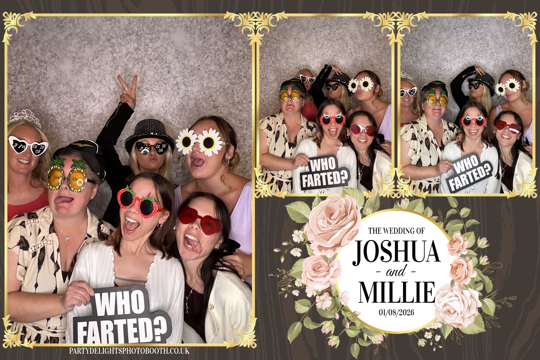 Josh and Millie's Wedding Reception | View more photos from the event at gallery.partydelightsphotobooth.co.uk/u/PartyDelightsPhotoBooth/Josh-and-Millies-Wedding-Reception