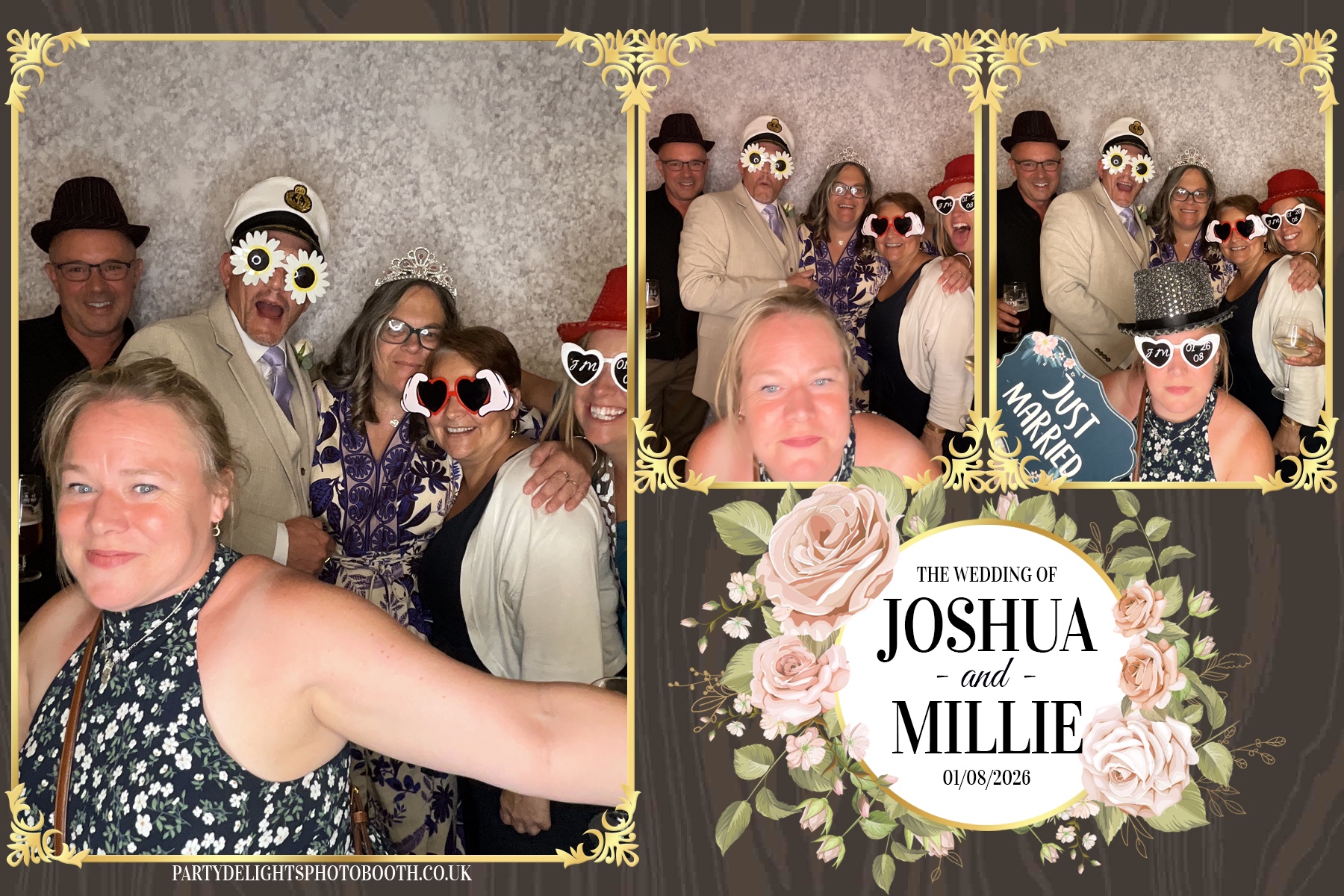 Josh and Millie's Wedding Reception | View more photos from the event at gallery.partydelightsphotobooth.co.uk/u/PartyDelightsPhotoBooth/Josh-and-Millies-Wedding-Reception