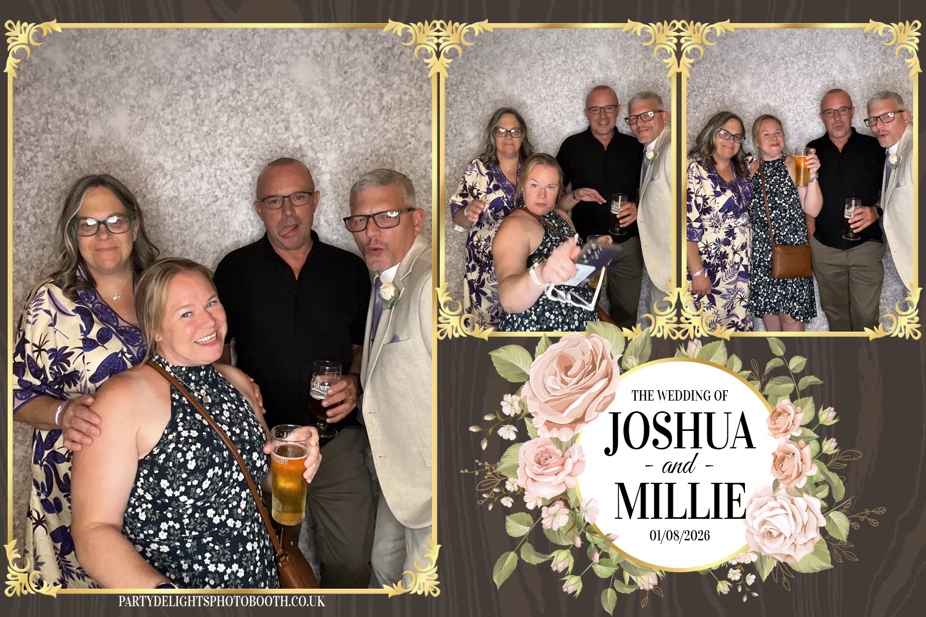 Josh and Millie's Wedding Reception | View more photos from the event at gallery.partydelightsphotobooth.co.uk/u/PartyDelightsPhotoBooth/Josh-and-Millies-Wedding-Reception