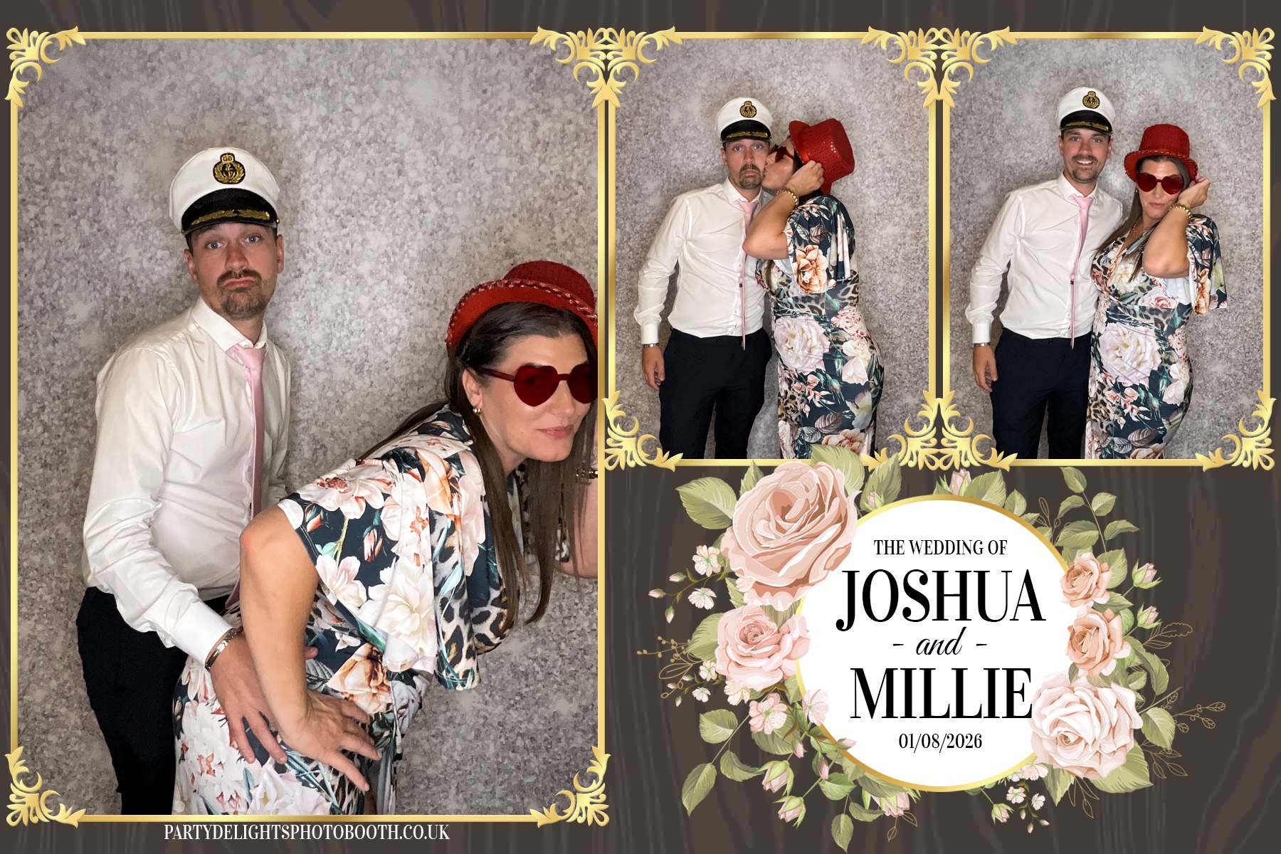 Josh and Millie's Wedding Reception | View more photos from the event at gallery.partydelightsphotobooth.co.uk/u/PartyDelightsPhotoBooth/Josh-and-Millies-Wedding-Reception