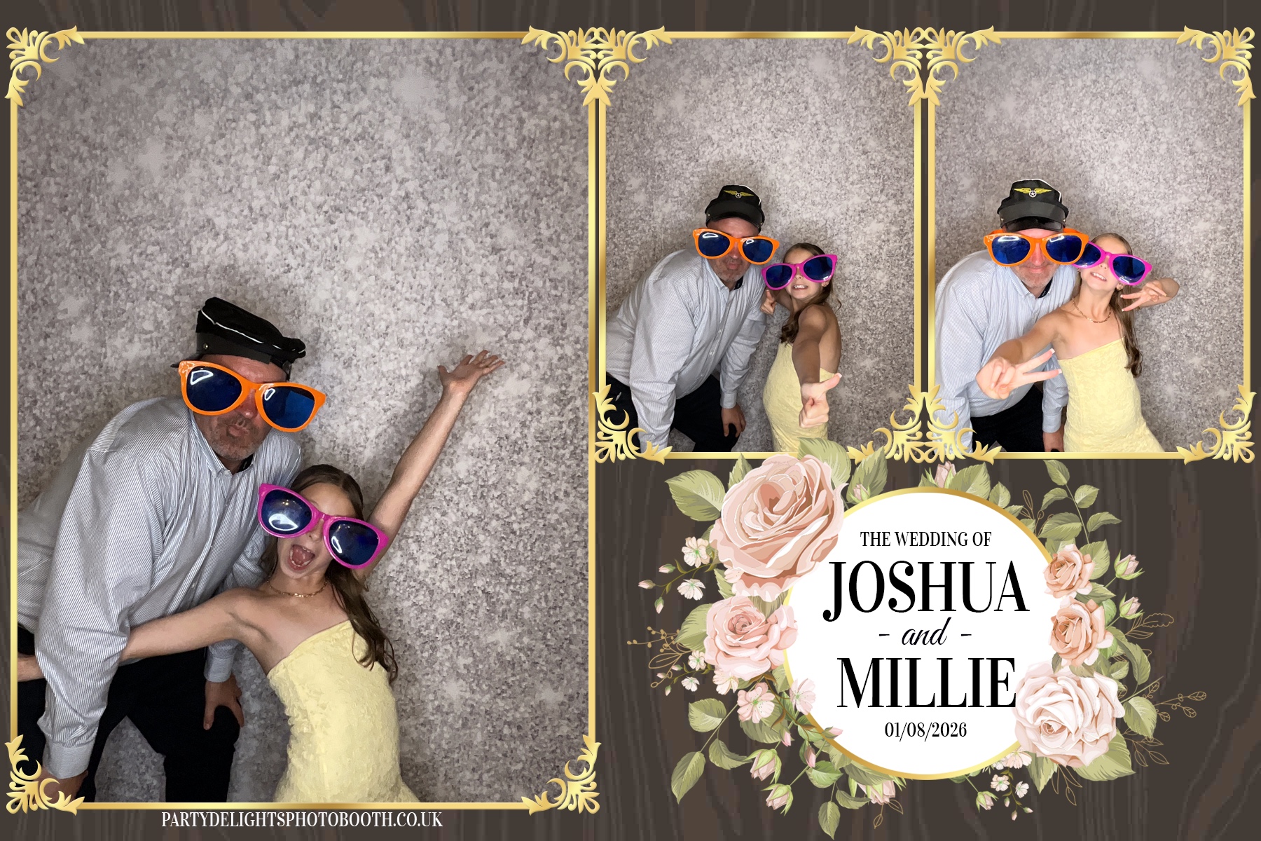 Josh and Millie's Wedding Reception | View more photos from the event at gallery.partydelightsphotobooth.co.uk/u/PartyDelightsPhotoBooth/Josh-and-Millies-Wedding-Reception