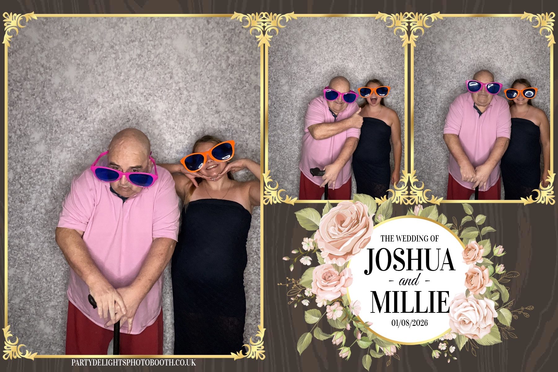 Josh and Millie's Wedding Reception | View more photos from the event at gallery.partydelightsphotobooth.co.uk/u/PartyDelightsPhotoBooth/Josh-and-Millies-Wedding-Reception