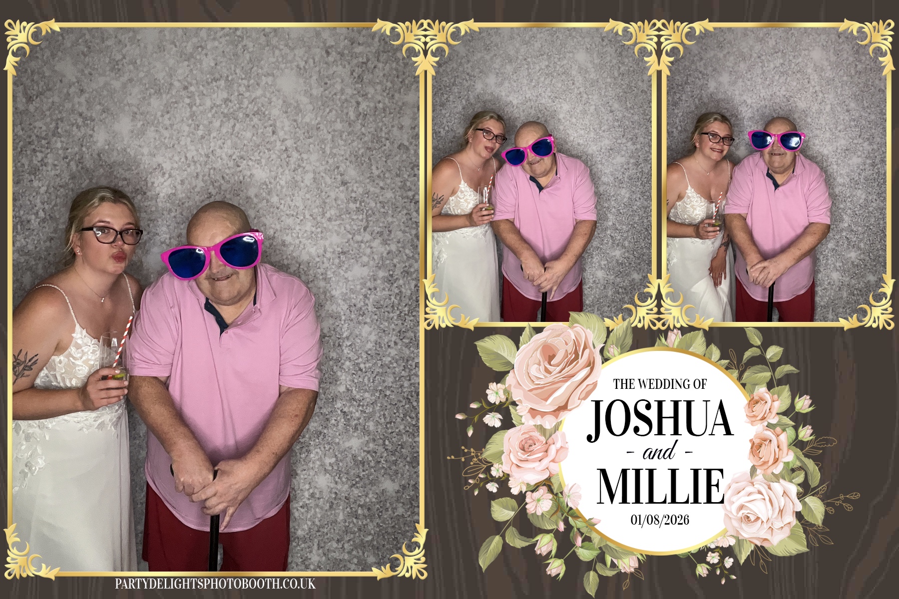 Josh and Millie's Wedding Reception | View more photos from the event at gallery.partydelightsphotobooth.co.uk/u/PartyDelightsPhotoBooth/Josh-and-Millies-Wedding-Reception