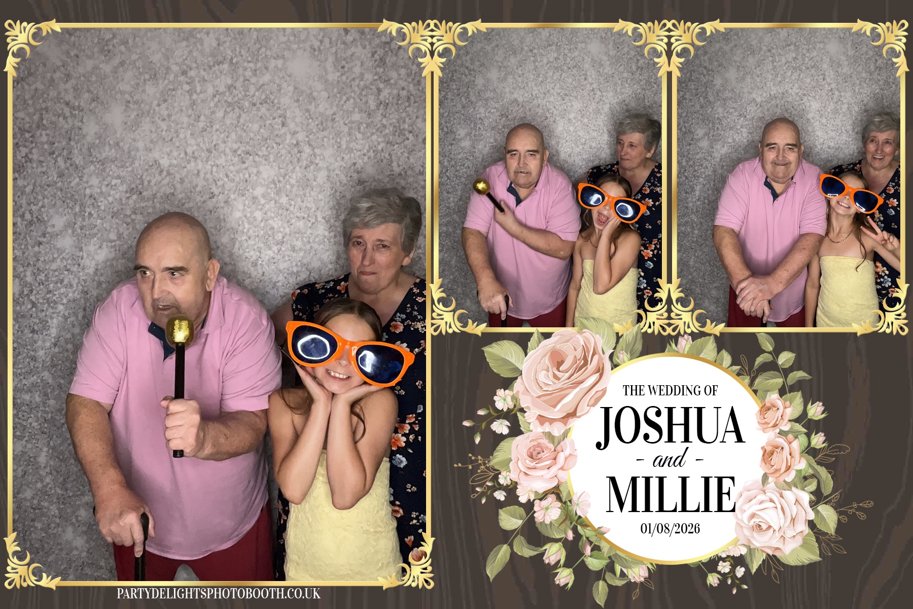 Josh and Millie's Wedding Reception | View more photos from the event at gallery.partydelightsphotobooth.co.uk/u/PartyDelightsPhotoBooth/Josh-and-Millies-Wedding-Reception