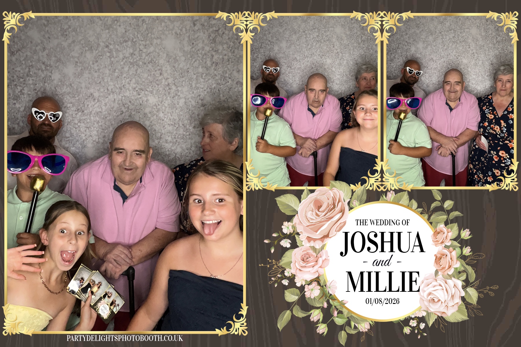 Josh and Millie's Wedding Reception | View more photos from the event at gallery.partydelightsphotobooth.co.uk/u/PartyDelightsPhotoBooth/Josh-and-Millies-Wedding-Reception
