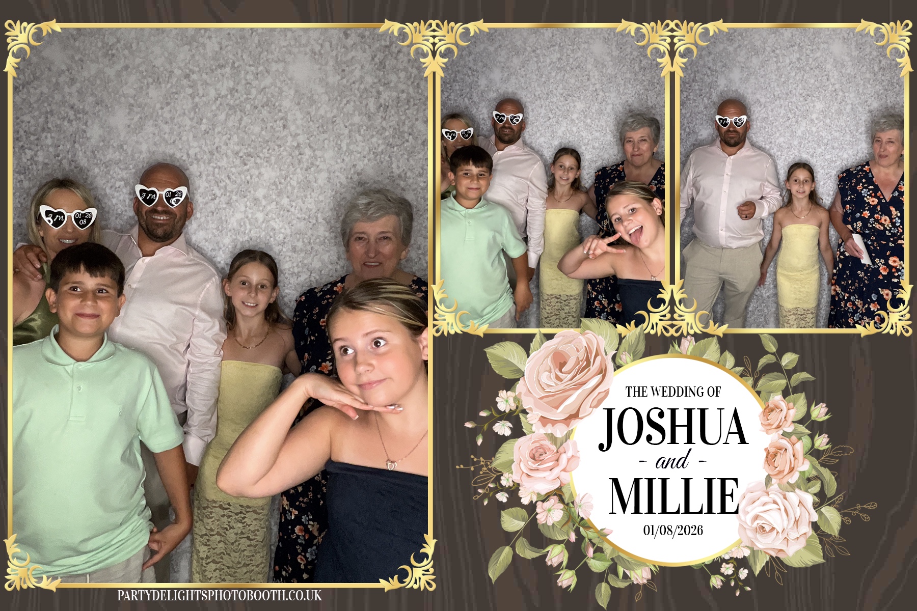 Josh and Millie's Wedding Reception | View more photos from the event at gallery.partydelightsphotobooth.co.uk/u/PartyDelightsPhotoBooth/Josh-and-Millies-Wedding-Reception