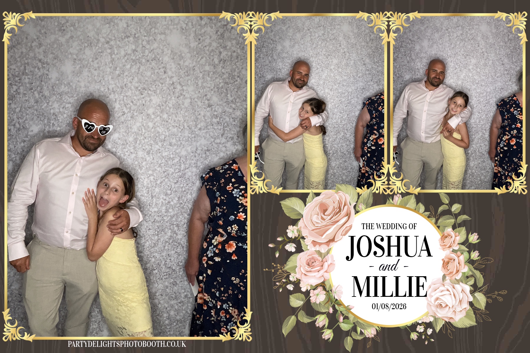 Josh and Millie's Wedding Reception | View more photos from the event at gallery.partydelightsphotobooth.co.uk/u/PartyDelightsPhotoBooth/Josh-and-Millies-Wedding-Reception