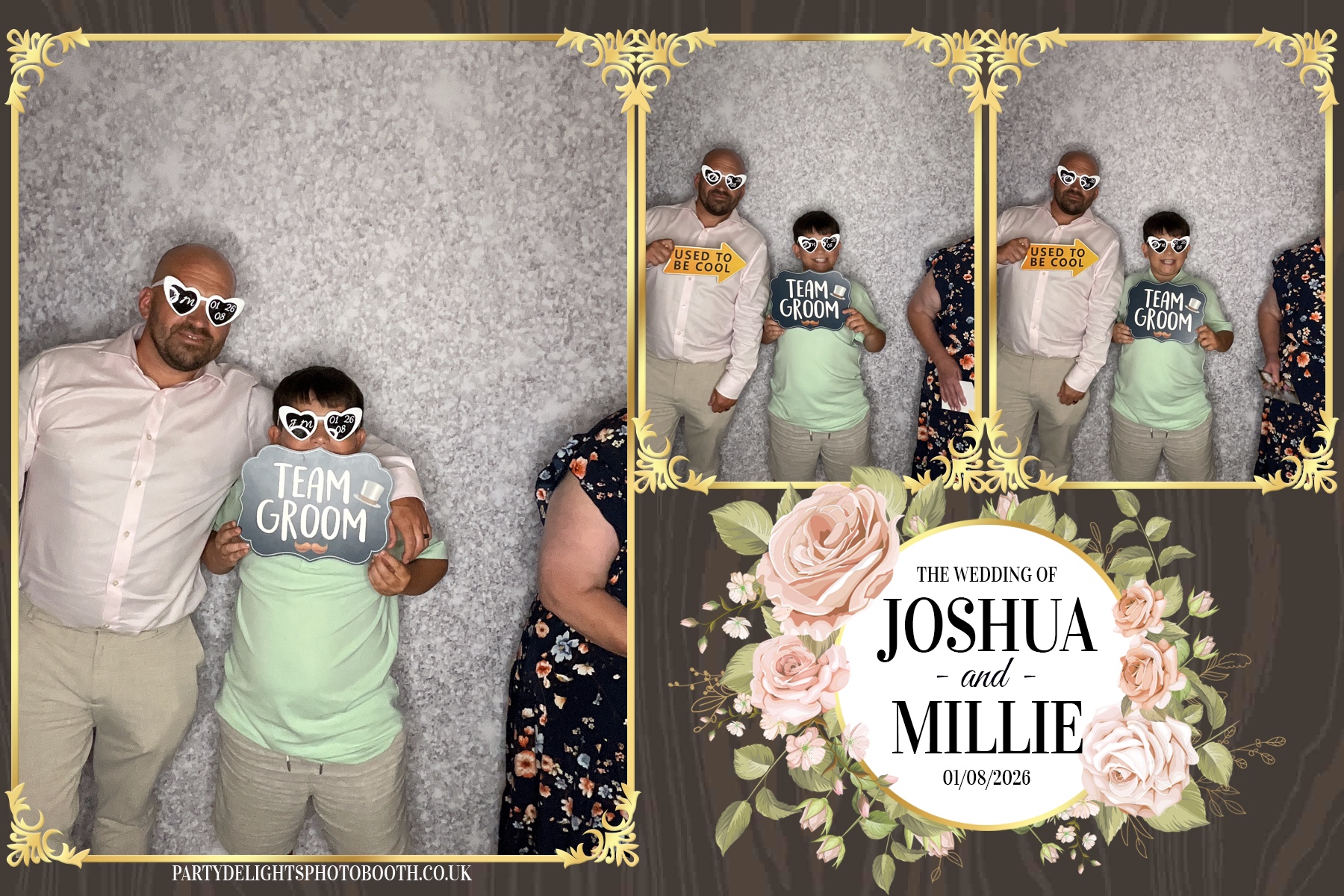 Josh and Millie's Wedding Reception | View more photos from the event at gallery.partydelightsphotobooth.co.uk/u/PartyDelightsPhotoBooth/Josh-and-Millies-Wedding-Reception