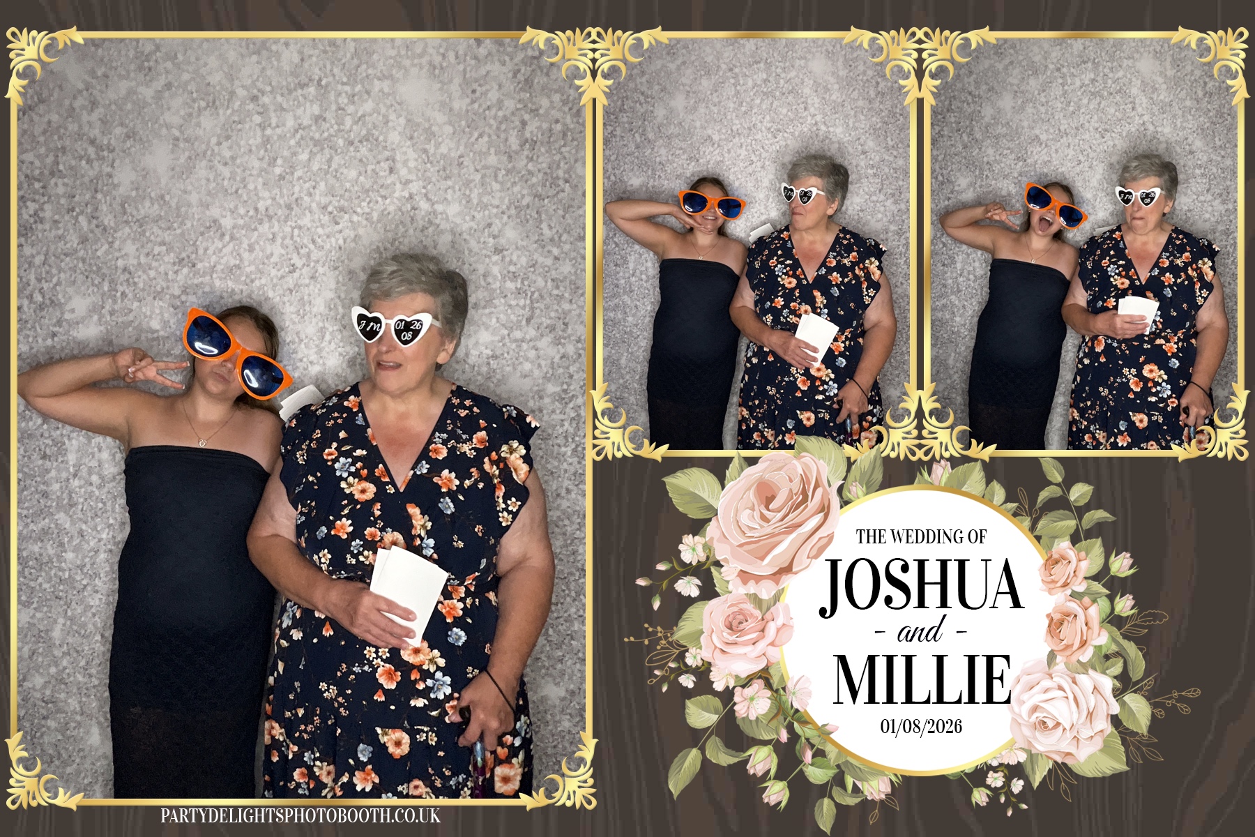 Josh and Millie's Wedding Reception | View more photos from the event at gallery.partydelightsphotobooth.co.uk/u/PartyDelightsPhotoBooth/Josh-and-Millies-Wedding-Reception