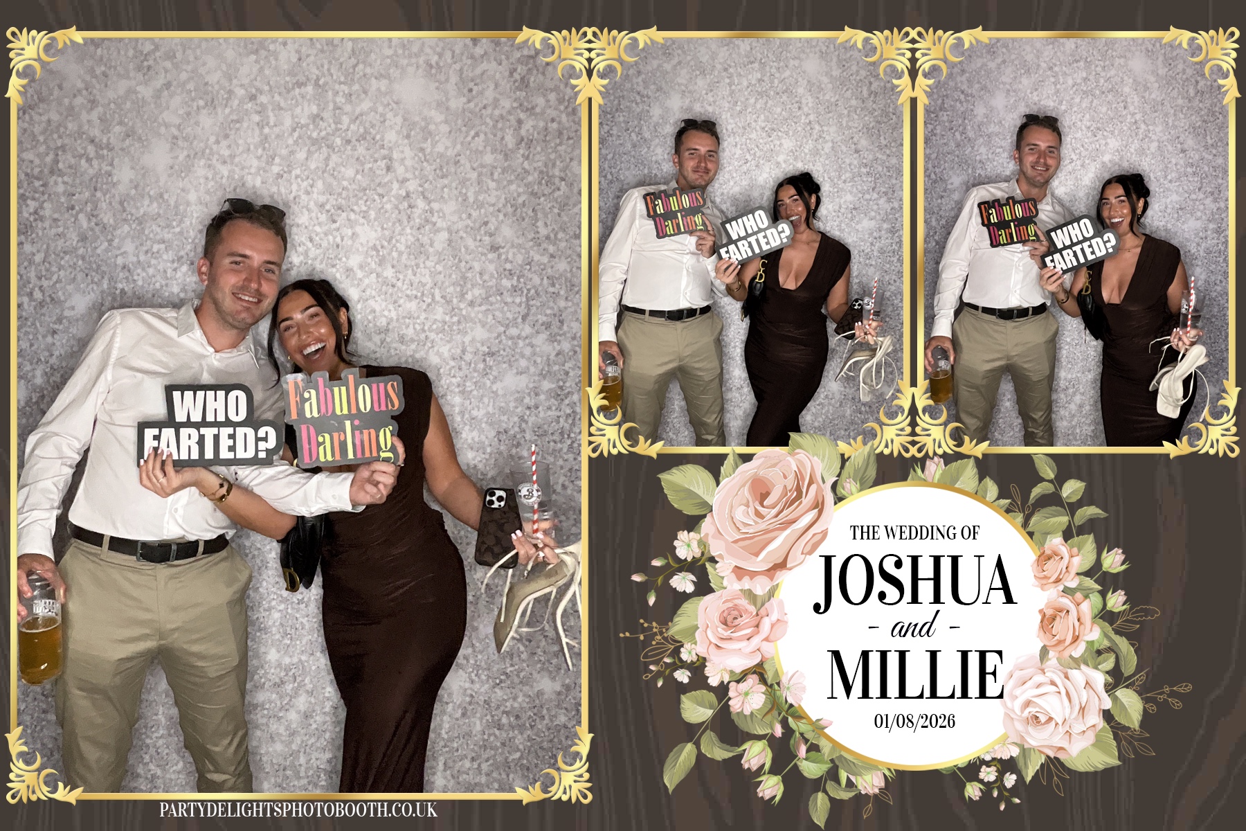 Josh and Millie's Wedding Reception | View more photos from the event at gallery.partydelightsphotobooth.co.uk/u/PartyDelightsPhotoBooth/Josh-and-Millies-Wedding-Reception