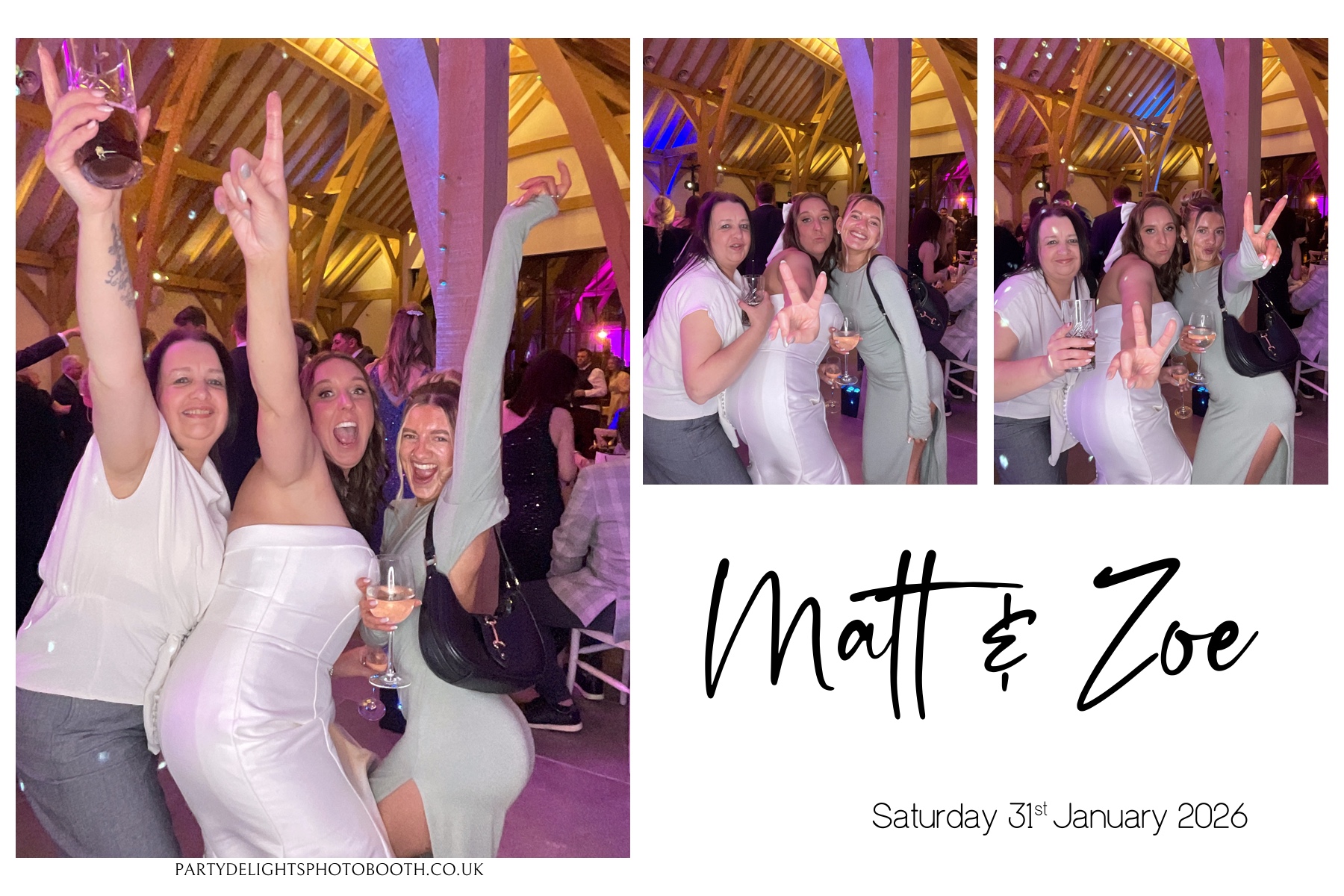Matt and Zoe's Wedding | View more photos from the event at gallery.partydelightsphotobooth.co.uk/u/PartyDelightsPhotoBooth/Matt-and-Zoes-Wedding