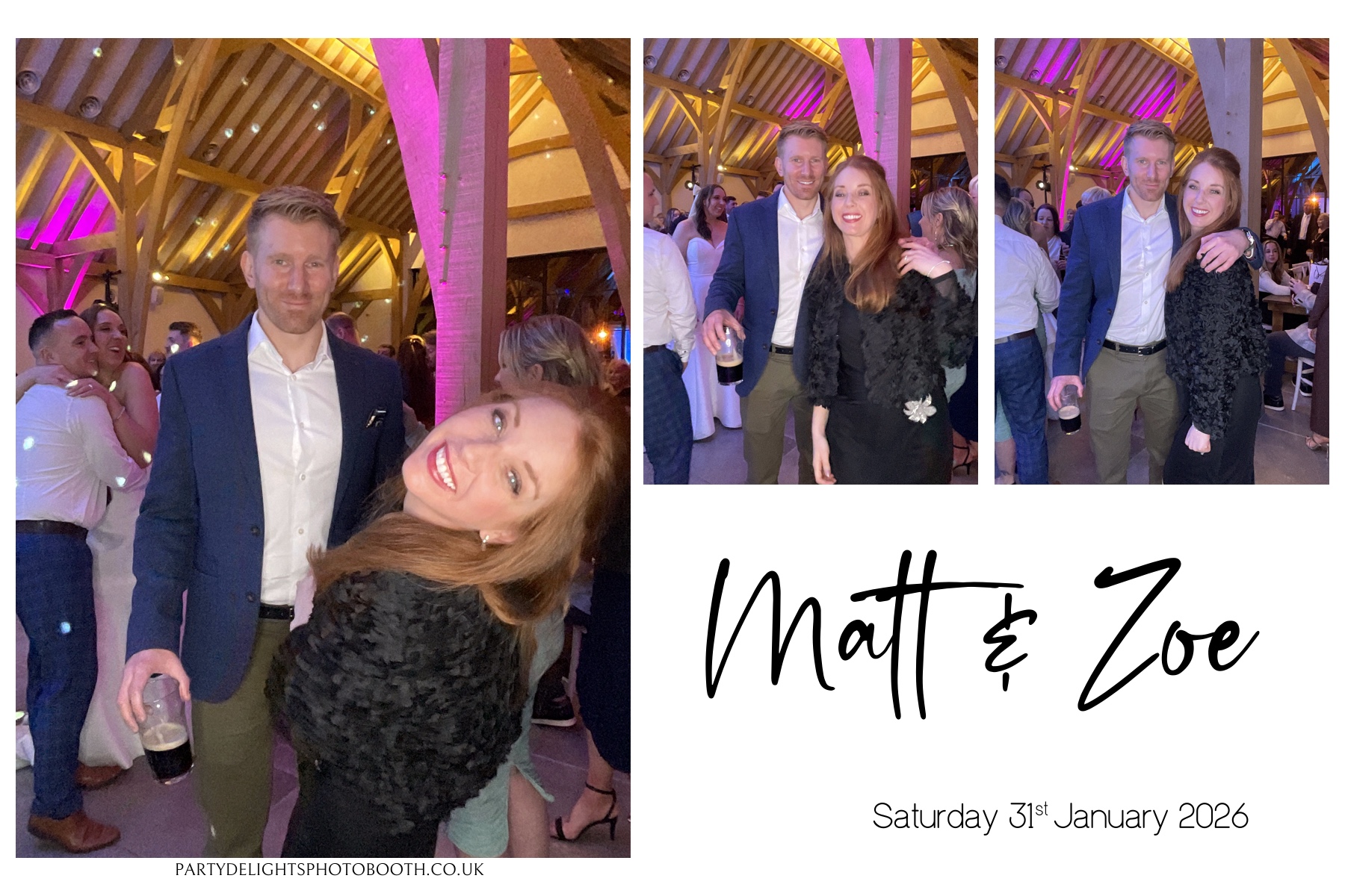 Matt and Zoe's Wedding | View more photos from the event at gallery.partydelightsphotobooth.co.uk/u/PartyDelightsPhotoBooth/Matt-and-Zoes-Wedding