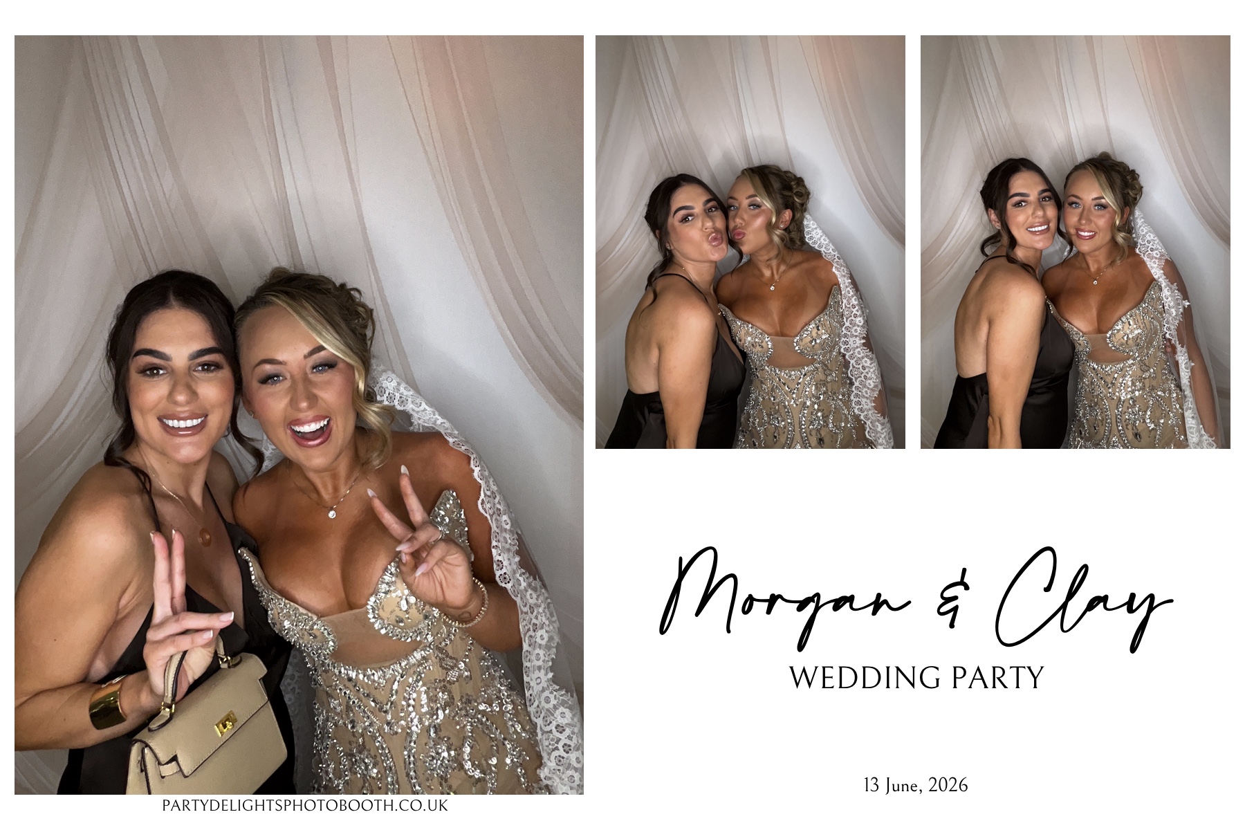 Morgan and Clay Wedding Party | View more photos from the event at gallery.partydelightsphotobooth.co.uk/u/PartyDelightsPhotoBooth/Morgan-and-Clay-Wedding-Party