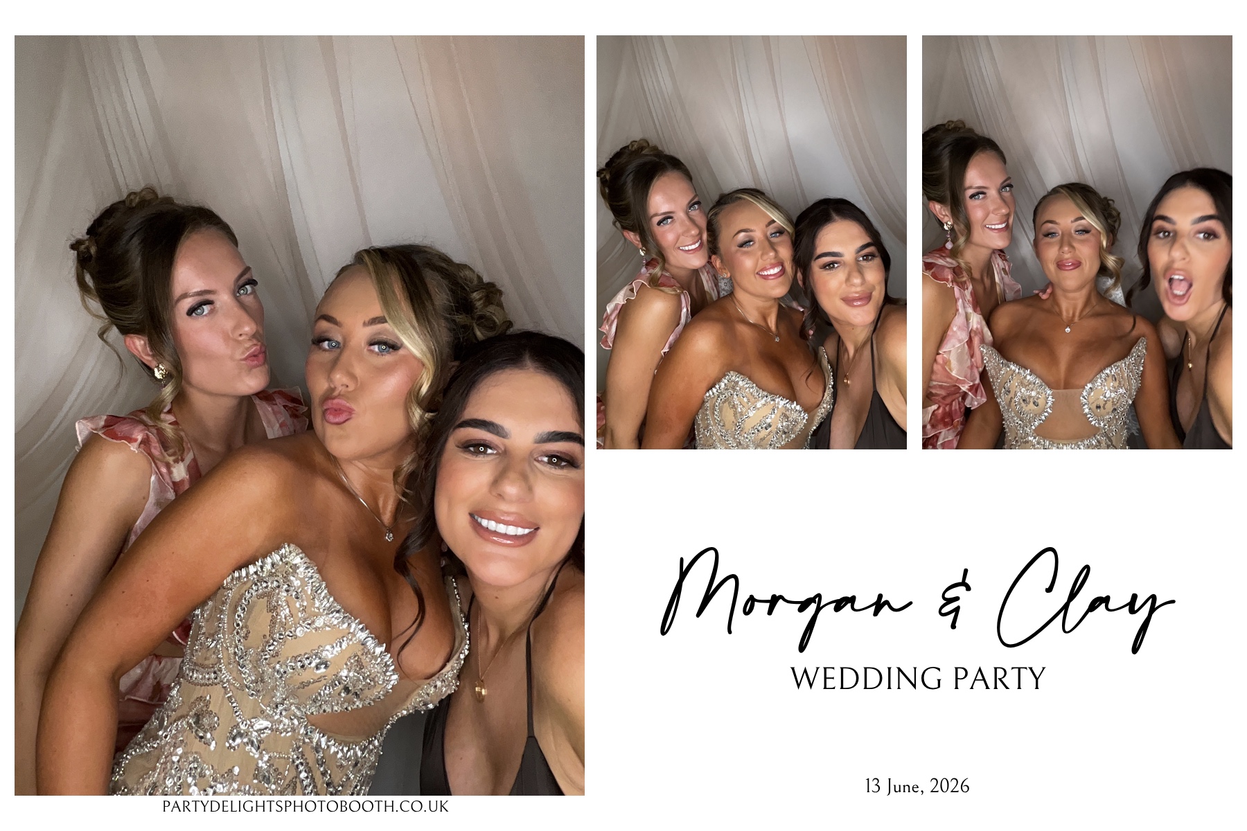 Morgan and Clay Wedding Party | View more photos from the event at gallery.partydelightsphotobooth.co.uk/u/PartyDelightsPhotoBooth/Morgan-and-Clay-Wedding-Party