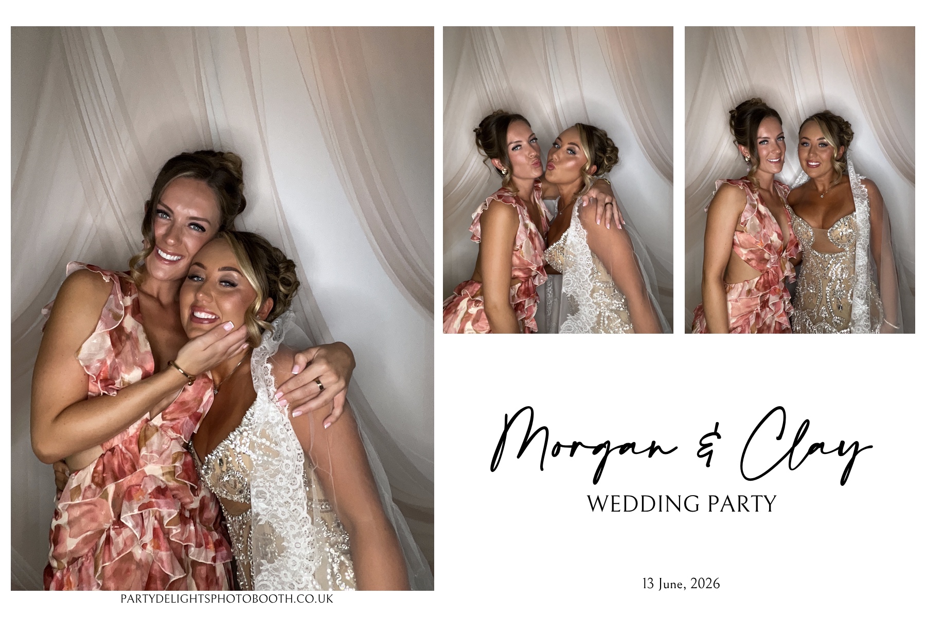 Morgan and Clay Wedding Party | View more photos from the event at gallery.partydelightsphotobooth.co.uk/u/PartyDelightsPhotoBooth/Morgan-and-Clay-Wedding-Party