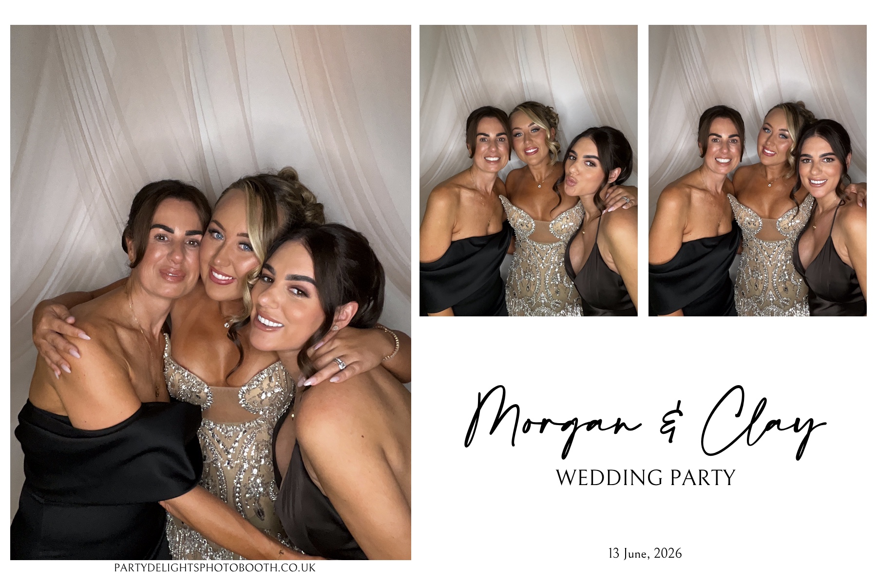 Morgan and Clay Wedding Party | View more photos from the event at gallery.partydelightsphotobooth.co.uk/u/PartyDelightsPhotoBooth/Morgan-and-Clay-Wedding-Party