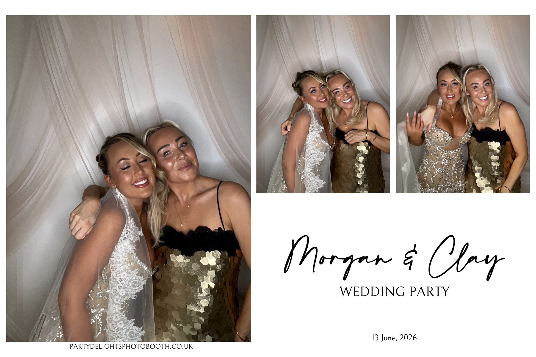 Morgan and Clay Wedding Party | View more photos from the event at gallery.partydelightsphotobooth.co.uk/u/PartyDelightsPhotoBooth/Morgan-and-Clay-Wedding-Party