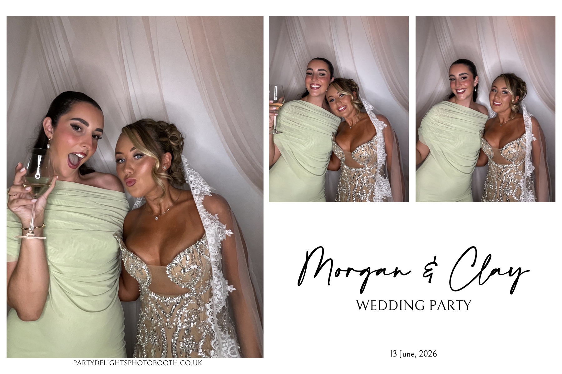 Morgan and Clay Wedding Party | View more photos from the event at gallery.partydelightsphotobooth.co.uk/u/PartyDelightsPhotoBooth/Morgan-and-Clay-Wedding-Party
