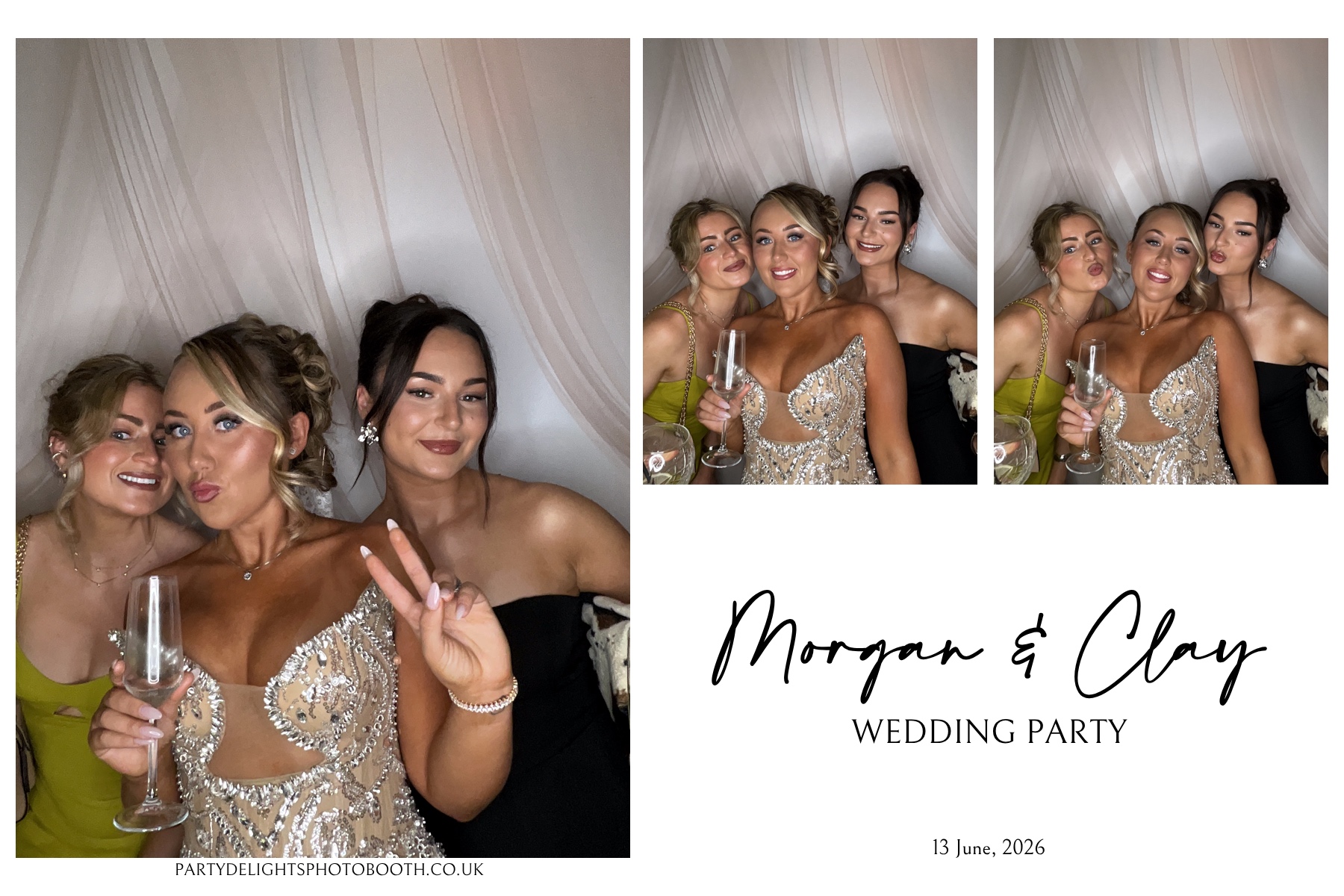 Morgan and Clay Wedding Party | View more photos from the event at gallery.partydelightsphotobooth.co.uk/u/PartyDelightsPhotoBooth/Morgan-and-Clay-Wedding-Party