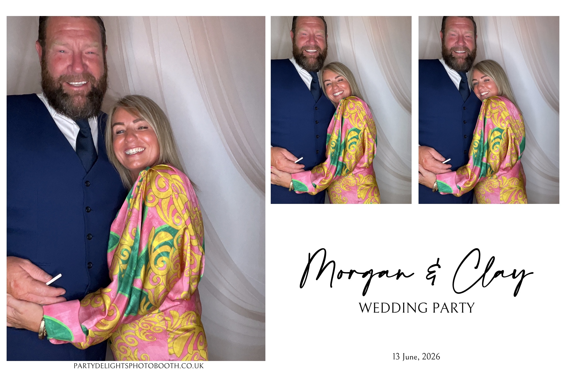 Morgan and Clay Wedding Party | View more photos from the event at gallery.partydelightsphotobooth.co.uk/u/PartyDelightsPhotoBooth/Morgan-and-Clay-Wedding-Party
