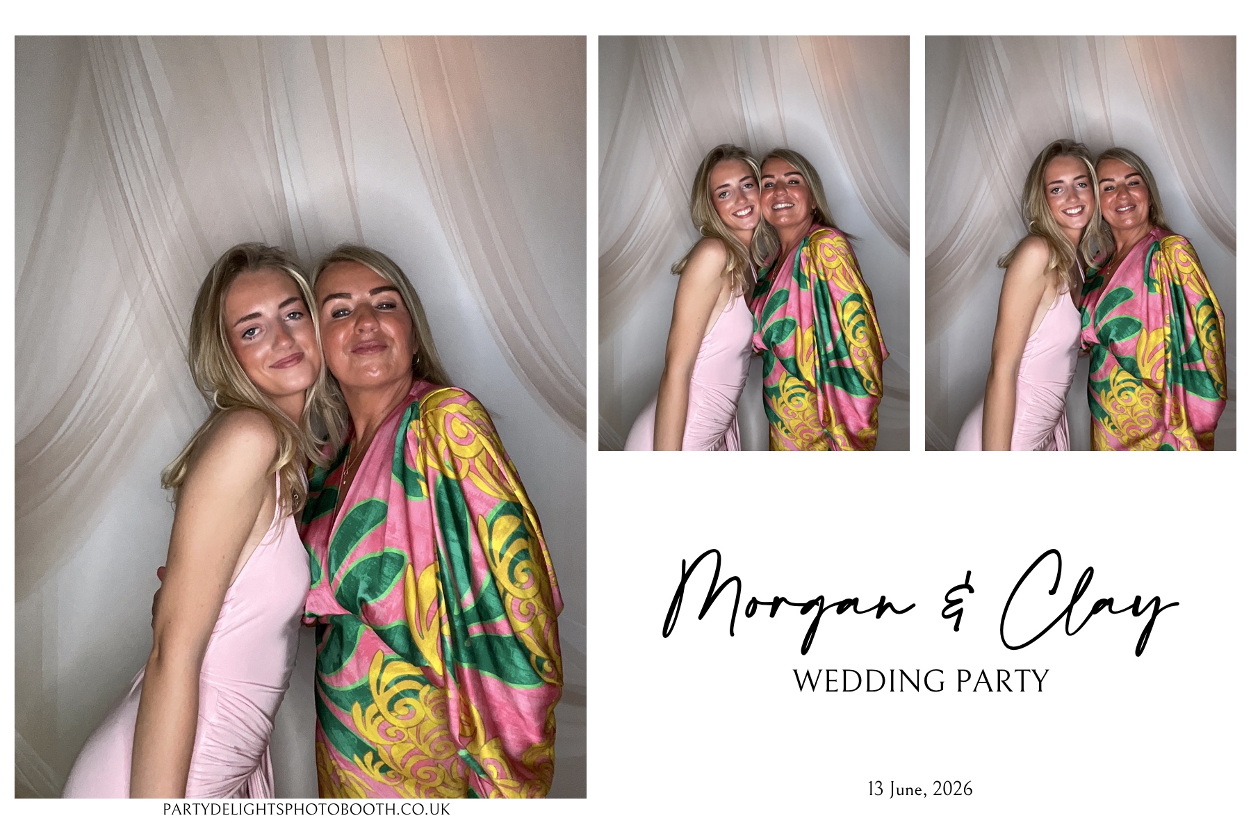 Morgan and Clay Wedding Party | View more photos from the event at gallery.partydelightsphotobooth.co.uk/u/PartyDelightsPhotoBooth/Morgan-and-Clay-Wedding-Party