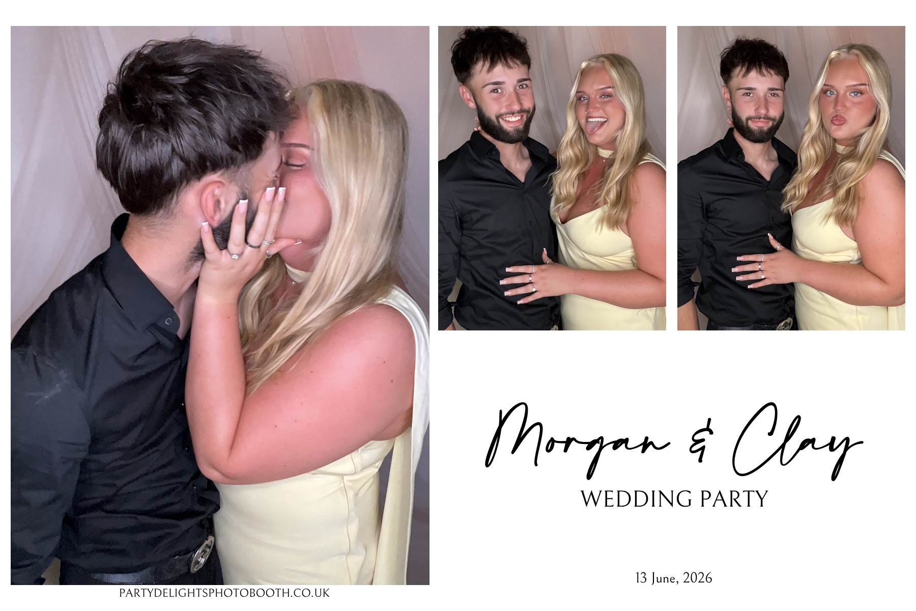 Morgan and Clay Wedding Party | View more photos from the event at gallery.partydelightsphotobooth.co.uk/u/PartyDelightsPhotoBooth/Morgan-and-Clay-Wedding-Party