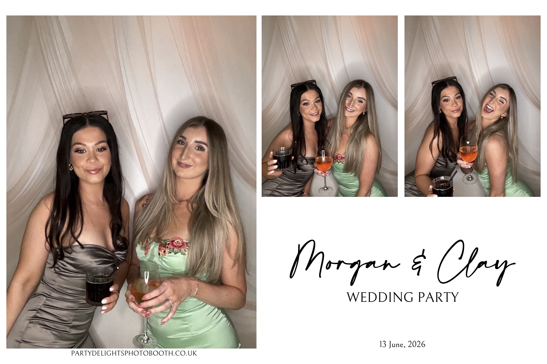 Morgan and Clay Wedding Party | View more photos from the event at gallery.partydelightsphotobooth.co.uk/u/PartyDelightsPhotoBooth/Morgan-and-Clay-Wedding-Party