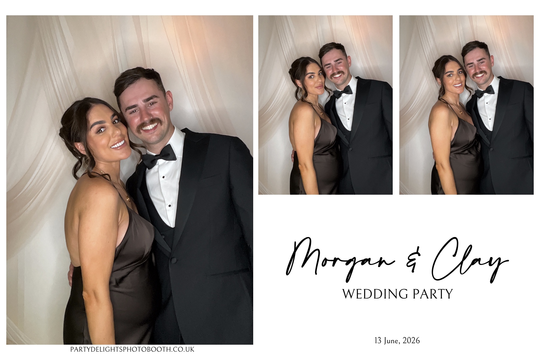 Morgan and Clay Wedding Party | View more photos from the event at gallery.partydelightsphotobooth.co.uk/u/PartyDelightsPhotoBooth/Morgan-and-Clay-Wedding-Party