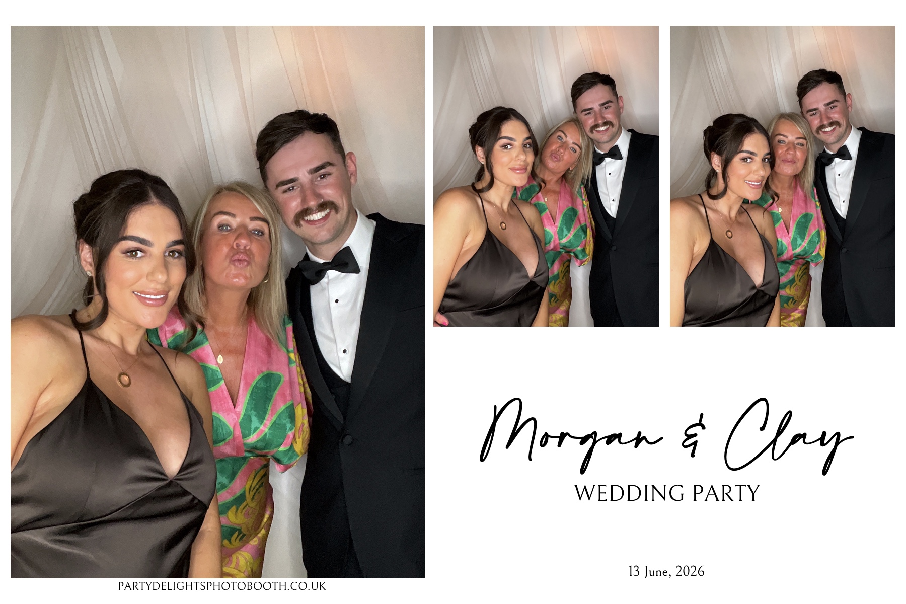 Morgan and Clay Wedding Party | View more photos from the event at gallery.partydelightsphotobooth.co.uk/u/PartyDelightsPhotoBooth/Morgan-and-Clay-Wedding-Party