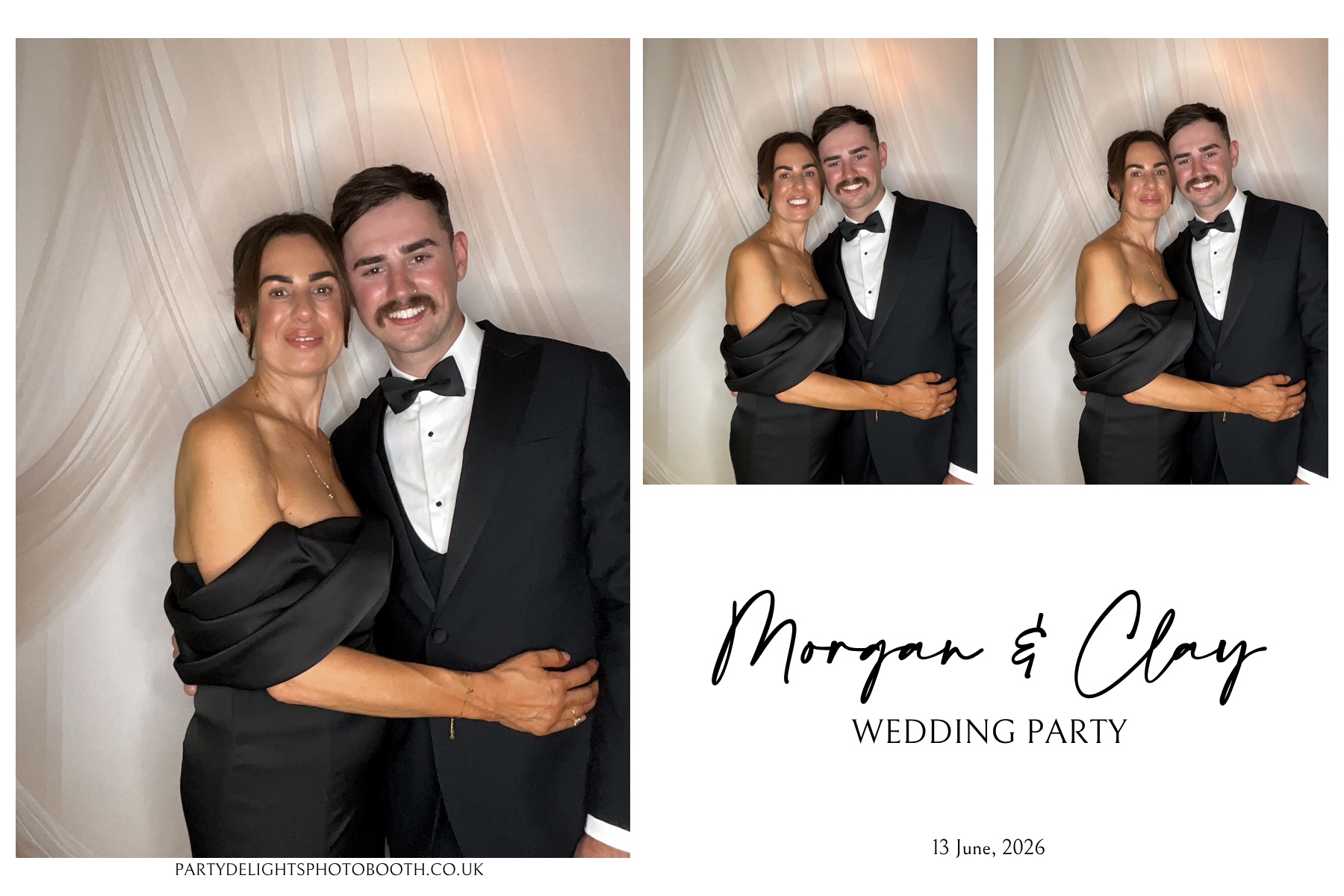 Morgan and Clay Wedding Party | View more photos from the event at gallery.partydelightsphotobooth.co.uk/u/PartyDelightsPhotoBooth/Morgan-and-Clay-Wedding-Party