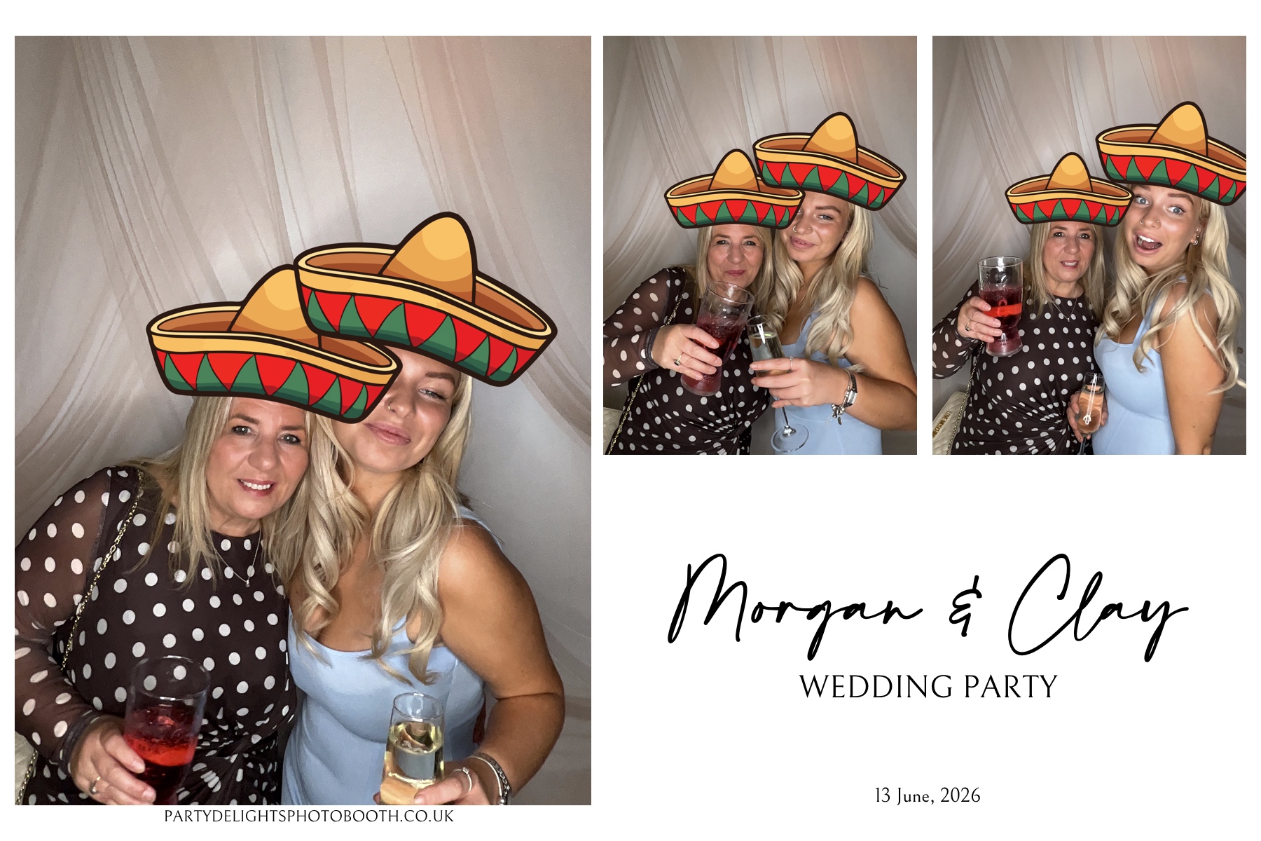 Morgan and Clay Wedding Party | View more photos from the event at gallery.partydelightsphotobooth.co.uk/u/PartyDelightsPhotoBooth/Morgan-and-Clay-Wedding-Party