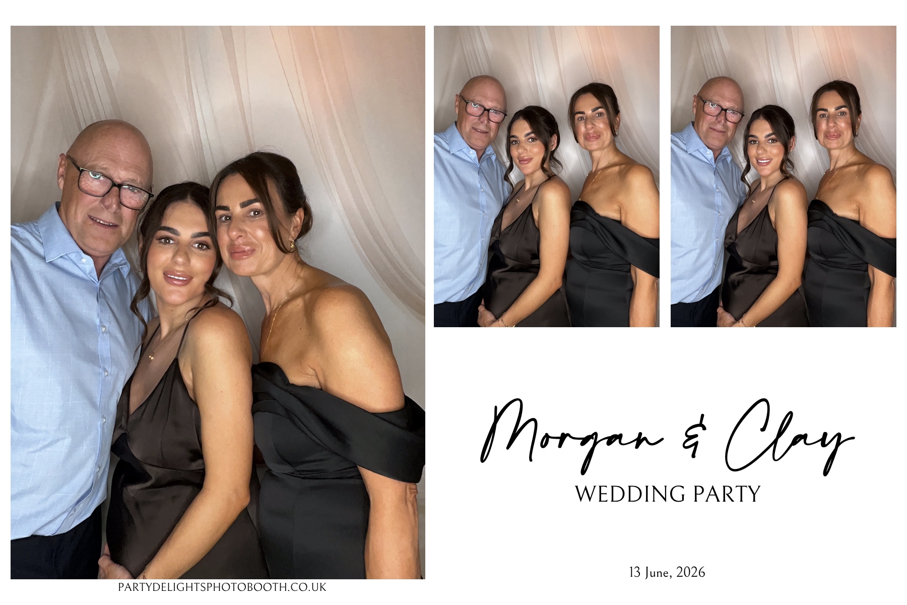 Morgan and Clay Wedding Party | View more photos from the event at gallery.partydelightsphotobooth.co.uk/u/PartyDelightsPhotoBooth/Morgan-and-Clay-Wedding-Party