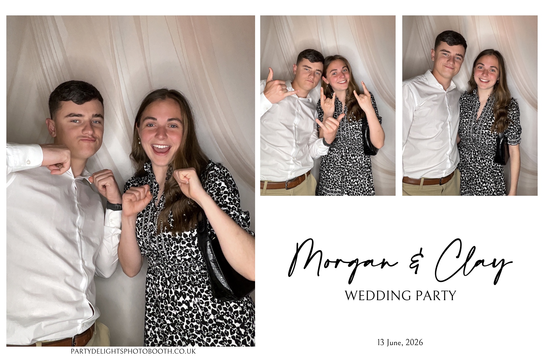 Morgan and Clay Wedding Party | View more photos from the event at gallery.partydelightsphotobooth.co.uk/u/PartyDelightsPhotoBooth/Morgan-and-Clay-Wedding-Party