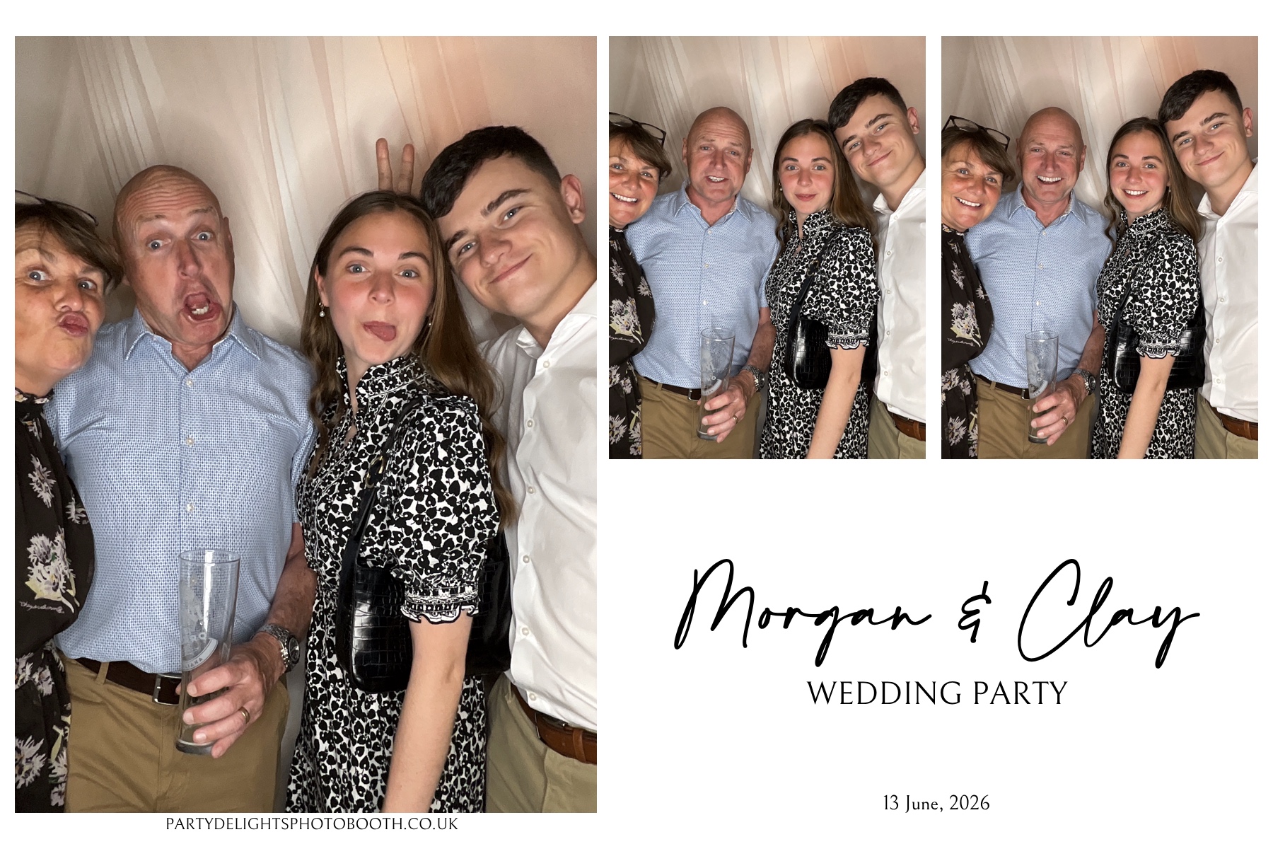 Morgan and Clay Wedding Party | View more photos from the event at gallery.partydelightsphotobooth.co.uk/u/PartyDelightsPhotoBooth/Morgan-and-Clay-Wedding-Party