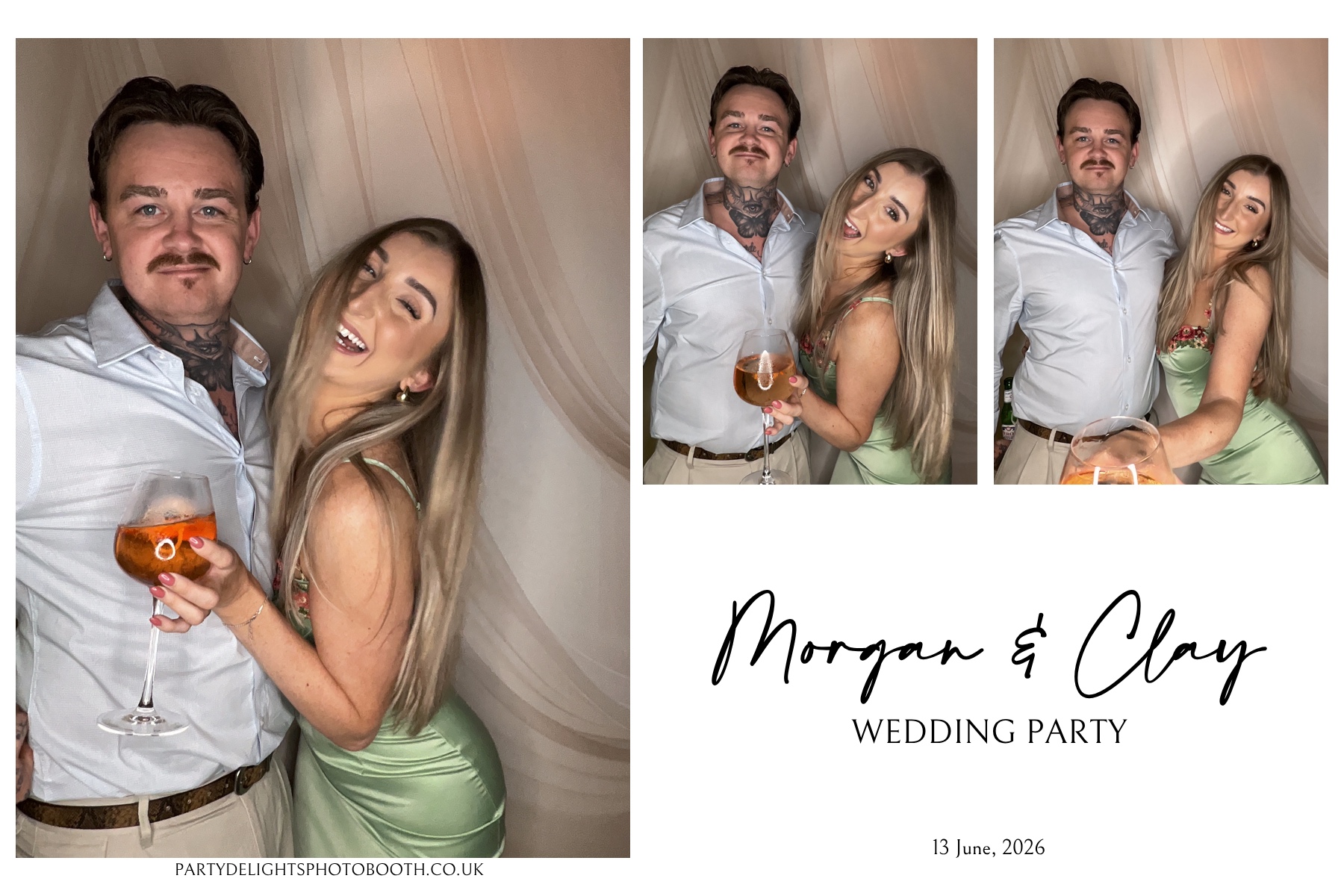 Morgan and Clay Wedding Party | View more photos from the event at gallery.partydelightsphotobooth.co.uk/u/PartyDelightsPhotoBooth/Morgan-and-Clay-Wedding-Party