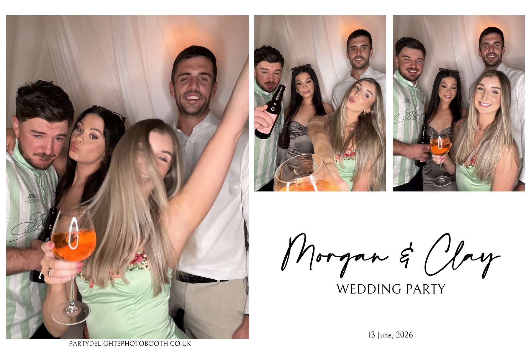 Morgan and Clay Wedding Party | View more photos from the event at gallery.partydelightsphotobooth.co.uk/u/PartyDelightsPhotoBooth/Morgan-and-Clay-Wedding-Party