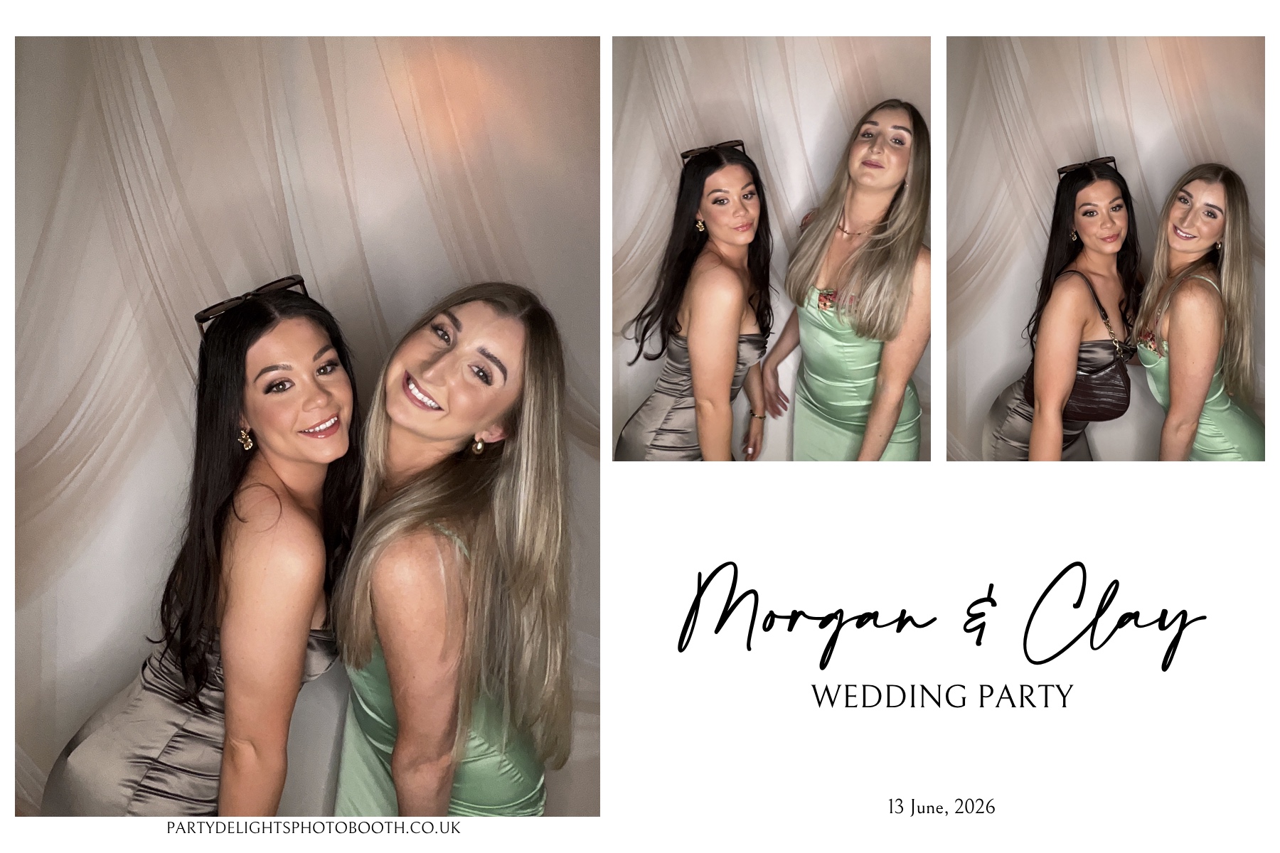 Morgan and Clay Wedding Party | View more photos from the event at gallery.partydelightsphotobooth.co.uk/u/PartyDelightsPhotoBooth/Morgan-and-Clay-Wedding-Party