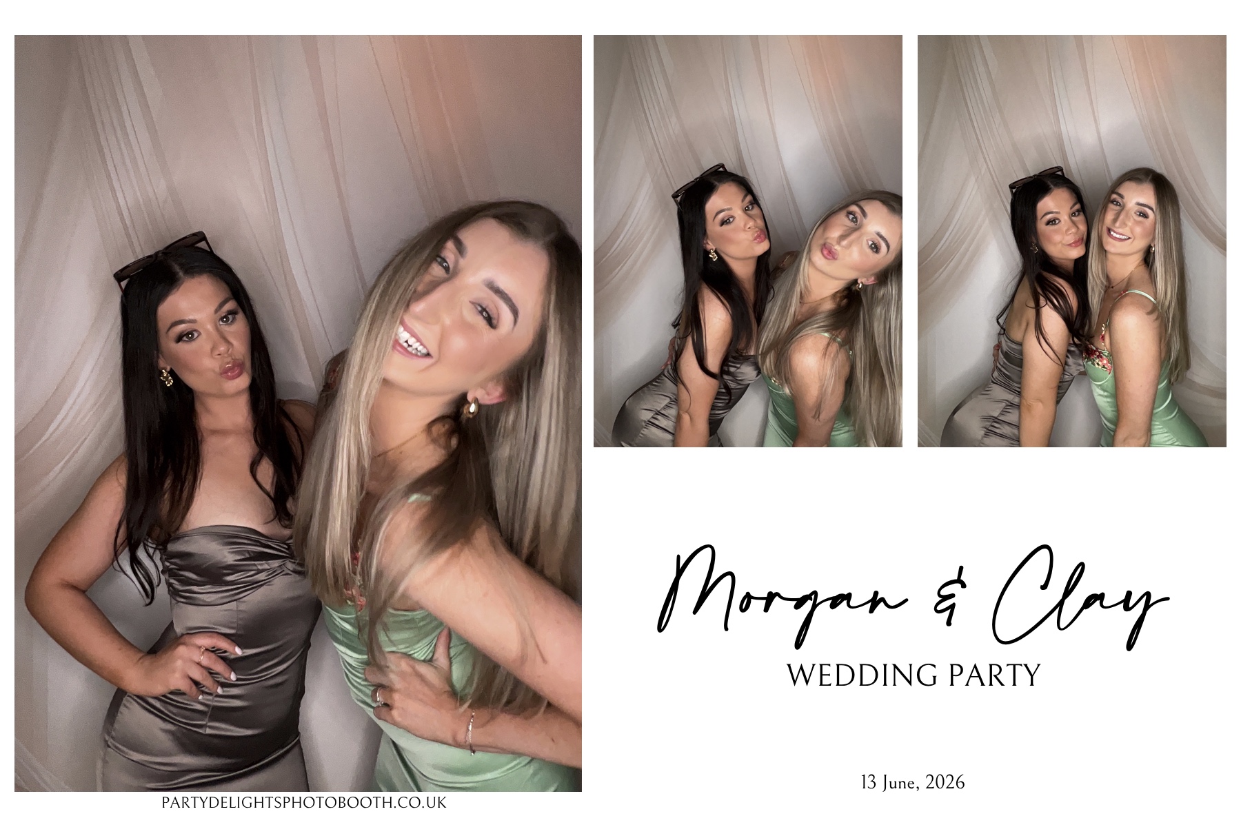 Morgan and Clay Wedding Party | View more photos from the event at gallery.partydelightsphotobooth.co.uk/u/PartyDelightsPhotoBooth/Morgan-and-Clay-Wedding-Party