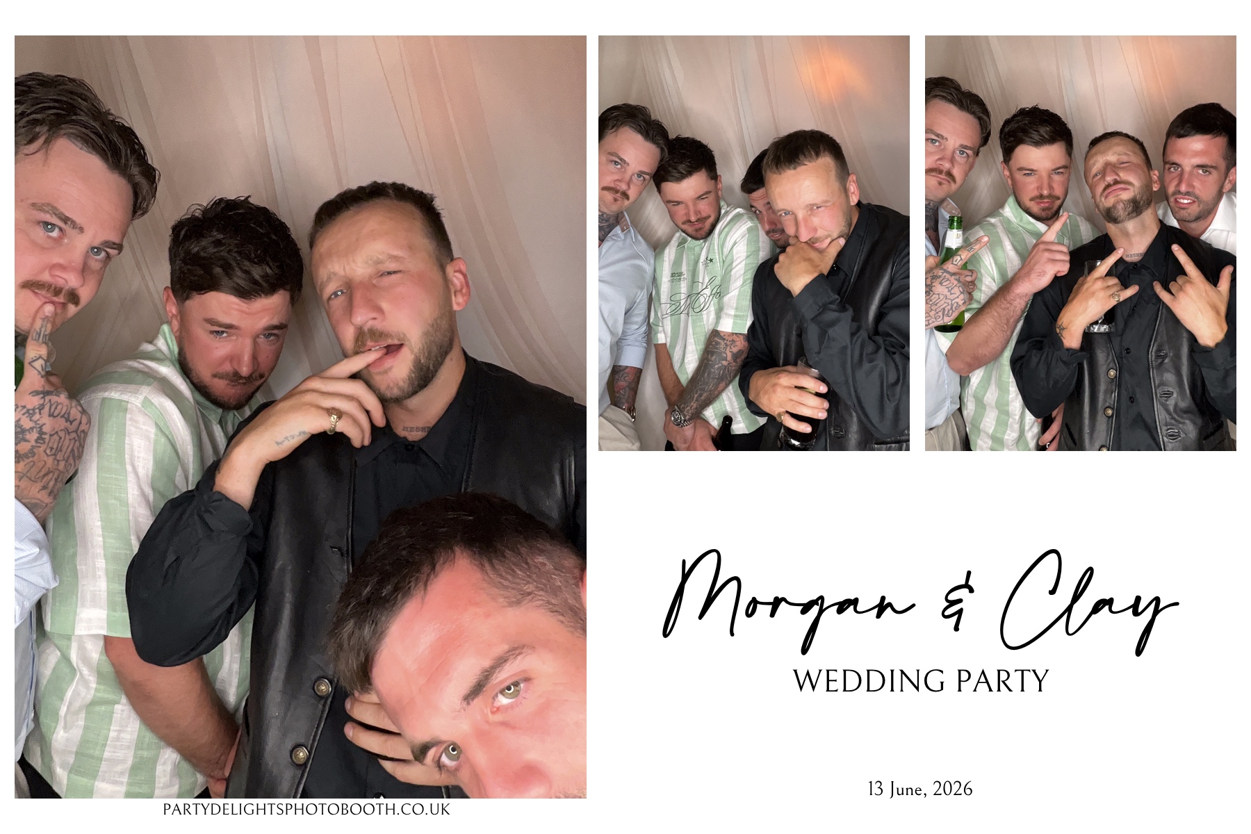 Morgan and Clay Wedding Party | View more photos from the event at gallery.partydelightsphotobooth.co.uk/u/PartyDelightsPhotoBooth/Morgan-and-Clay-Wedding-Party