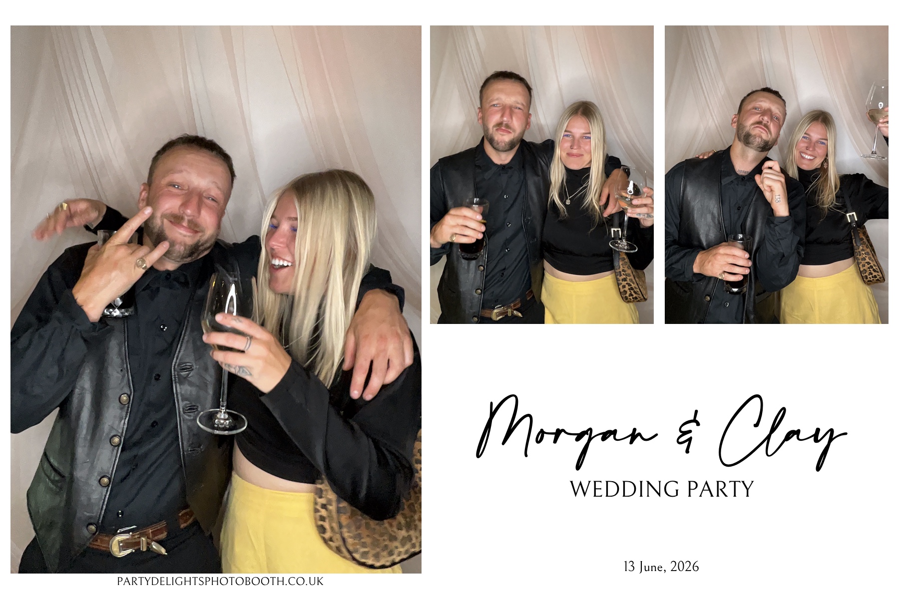 Morgan and Clay Wedding Party | View more photos from the event at gallery.partydelightsphotobooth.co.uk/u/PartyDelightsPhotoBooth/Morgan-and-Clay-Wedding-Party