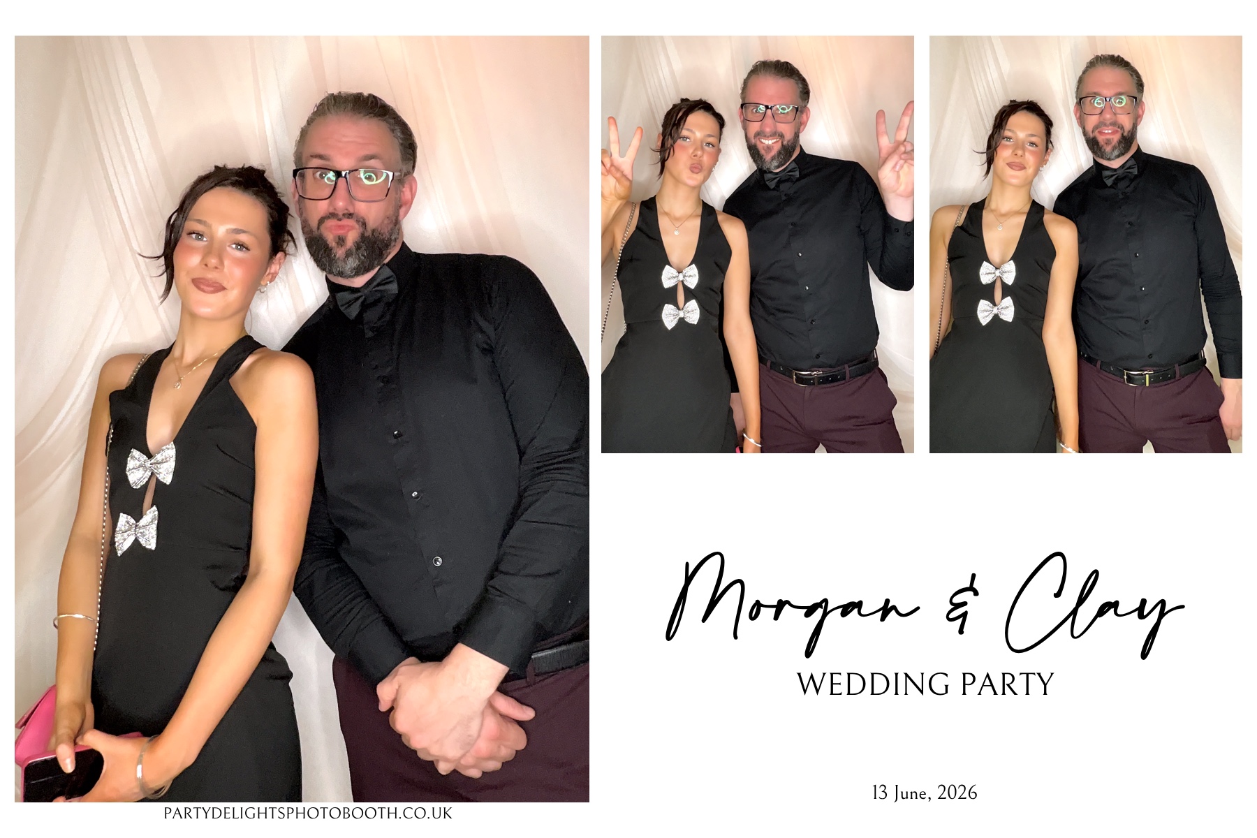 Morgan and Clay Wedding Party | View more photos from the event at gallery.partydelightsphotobooth.co.uk/u/PartyDelightsPhotoBooth/Morgan-and-Clay-Wedding-Party
