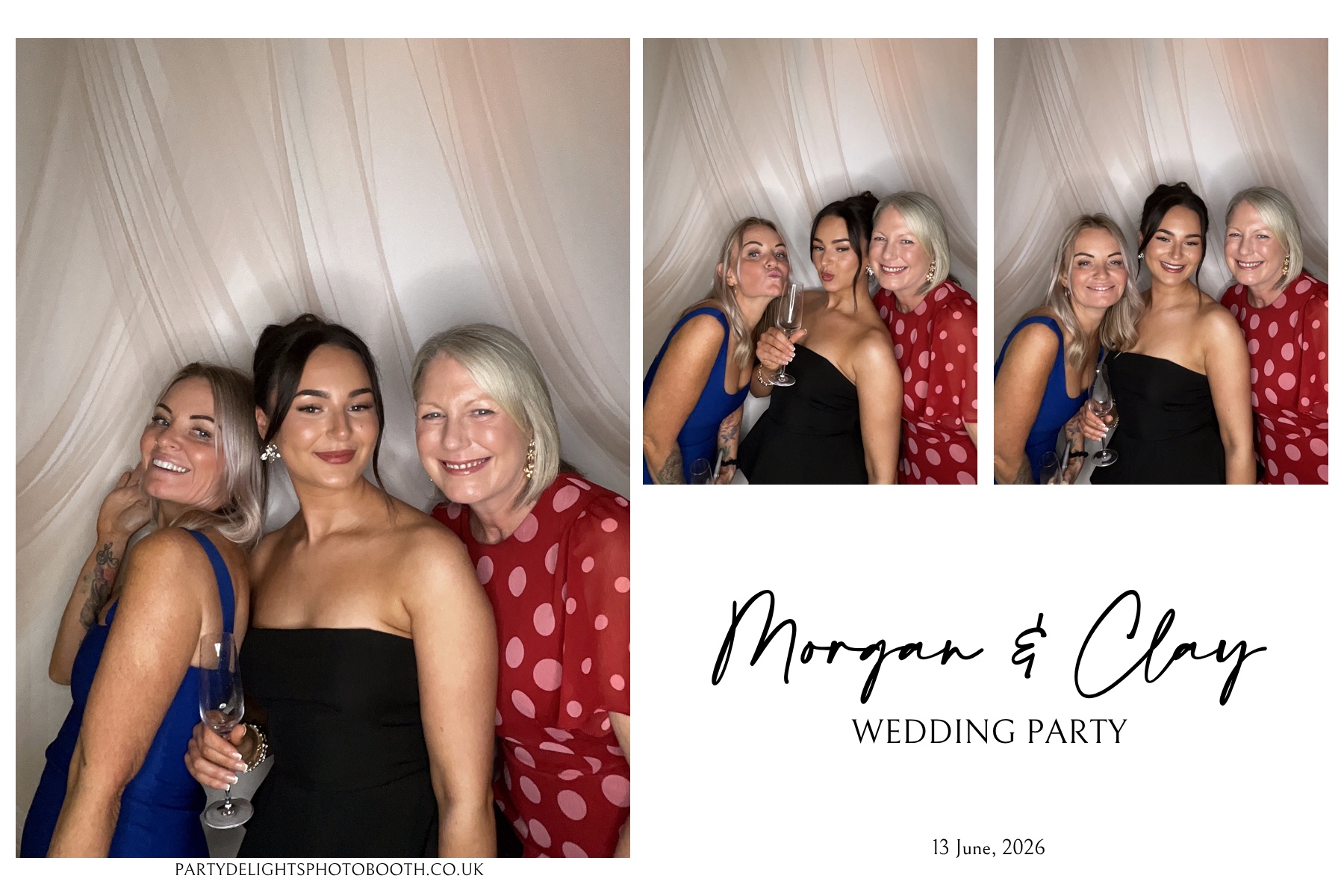 Morgan and Clay Wedding Party | View more photos from the event at gallery.partydelightsphotobooth.co.uk/u/PartyDelightsPhotoBooth/Morgan-and-Clay-Wedding-Party